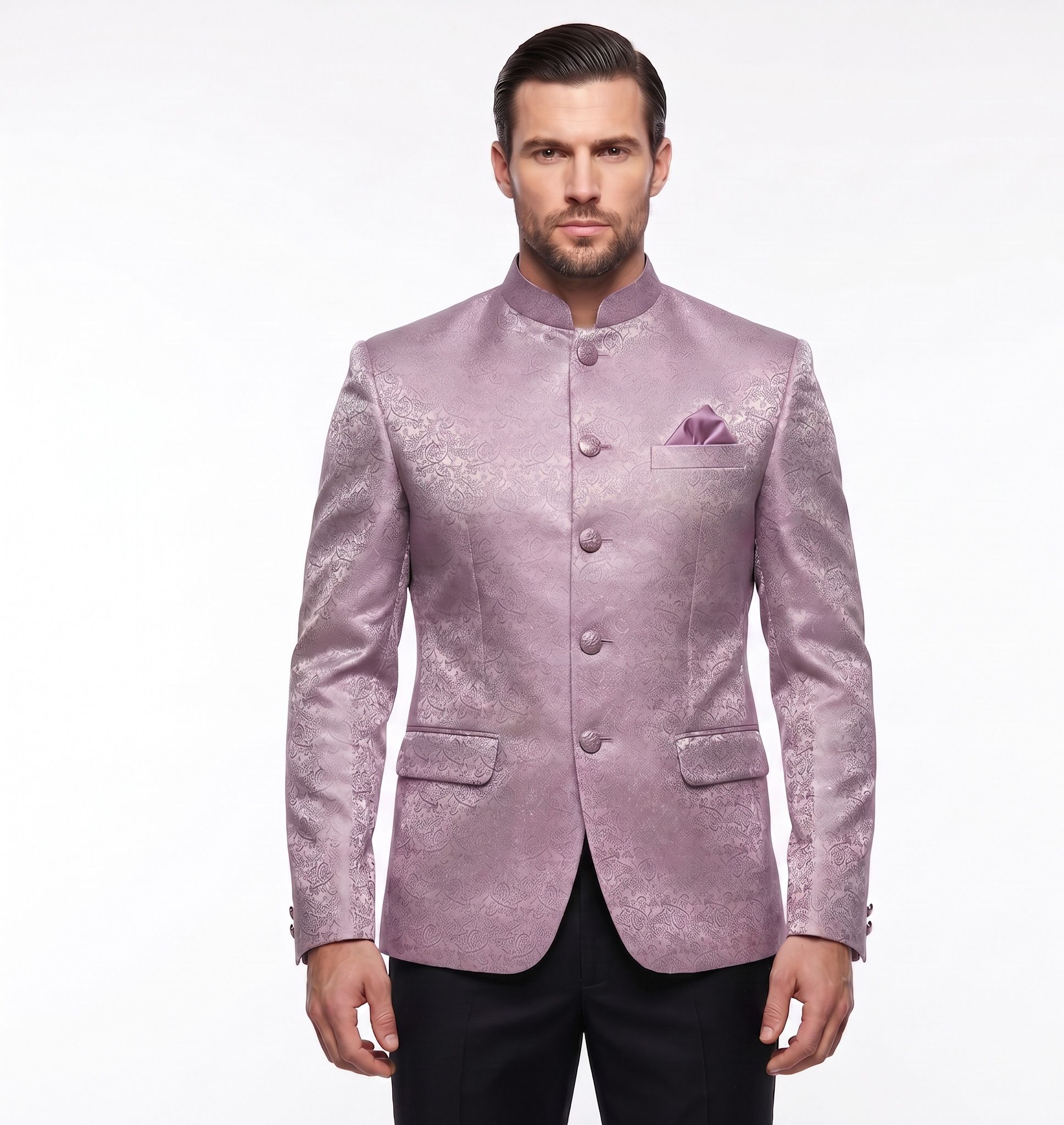 blazer world Men Solid Bandhgala Festive, Wedding, Festive & Wedding Blazer-picture-13