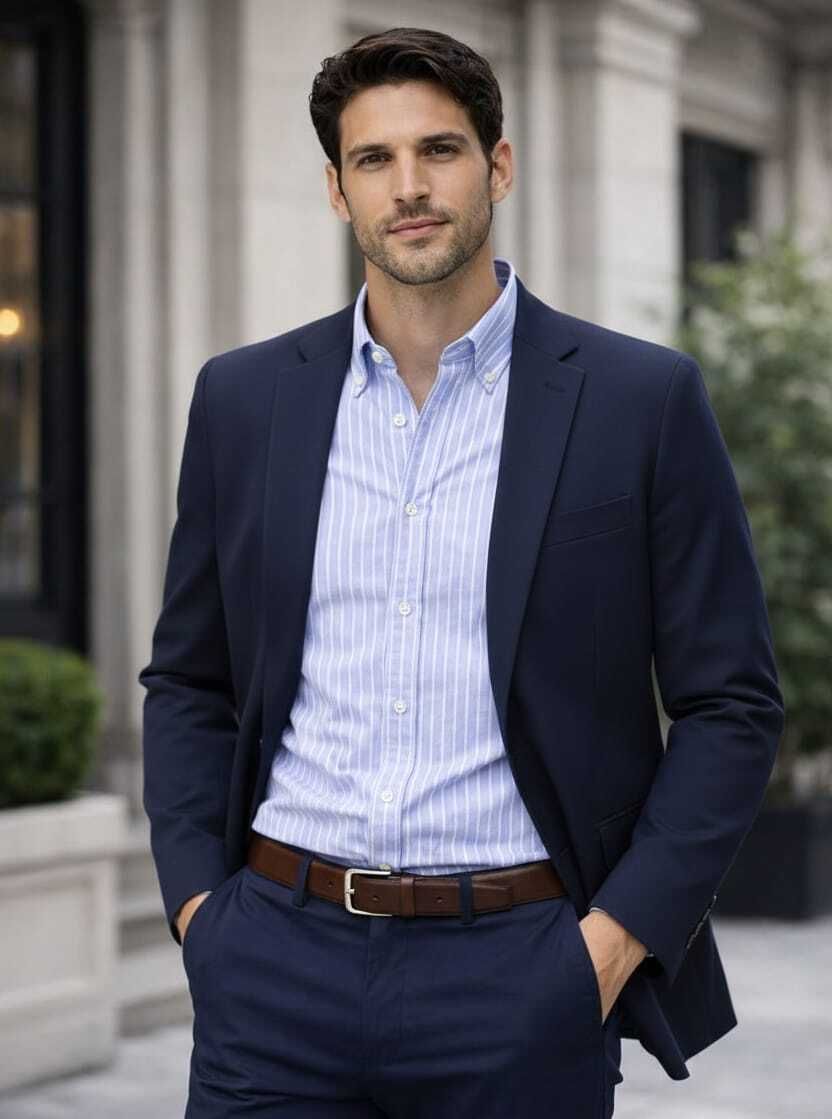 cadmon Men Solid Single Breasted Festive & Wedding Blazer-picture-13