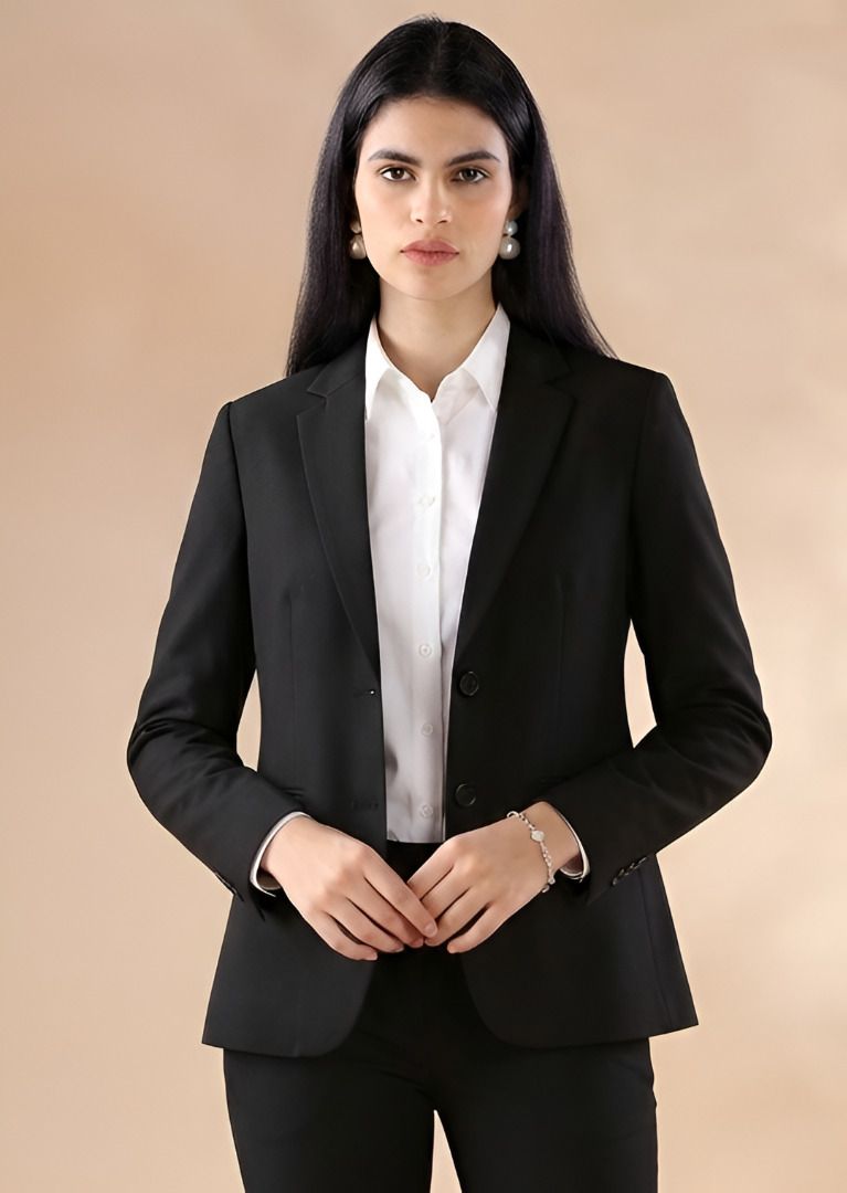 cadmon Women Solid Single Breasted Casual Blazer-picture-39