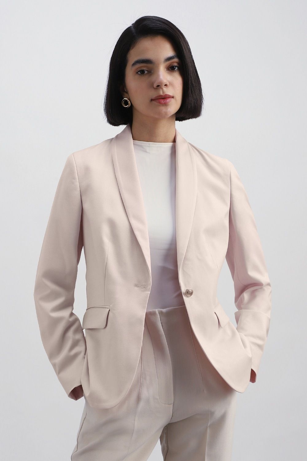 allen solly Women Solid Single Breasted Formal Blazer-picture-22