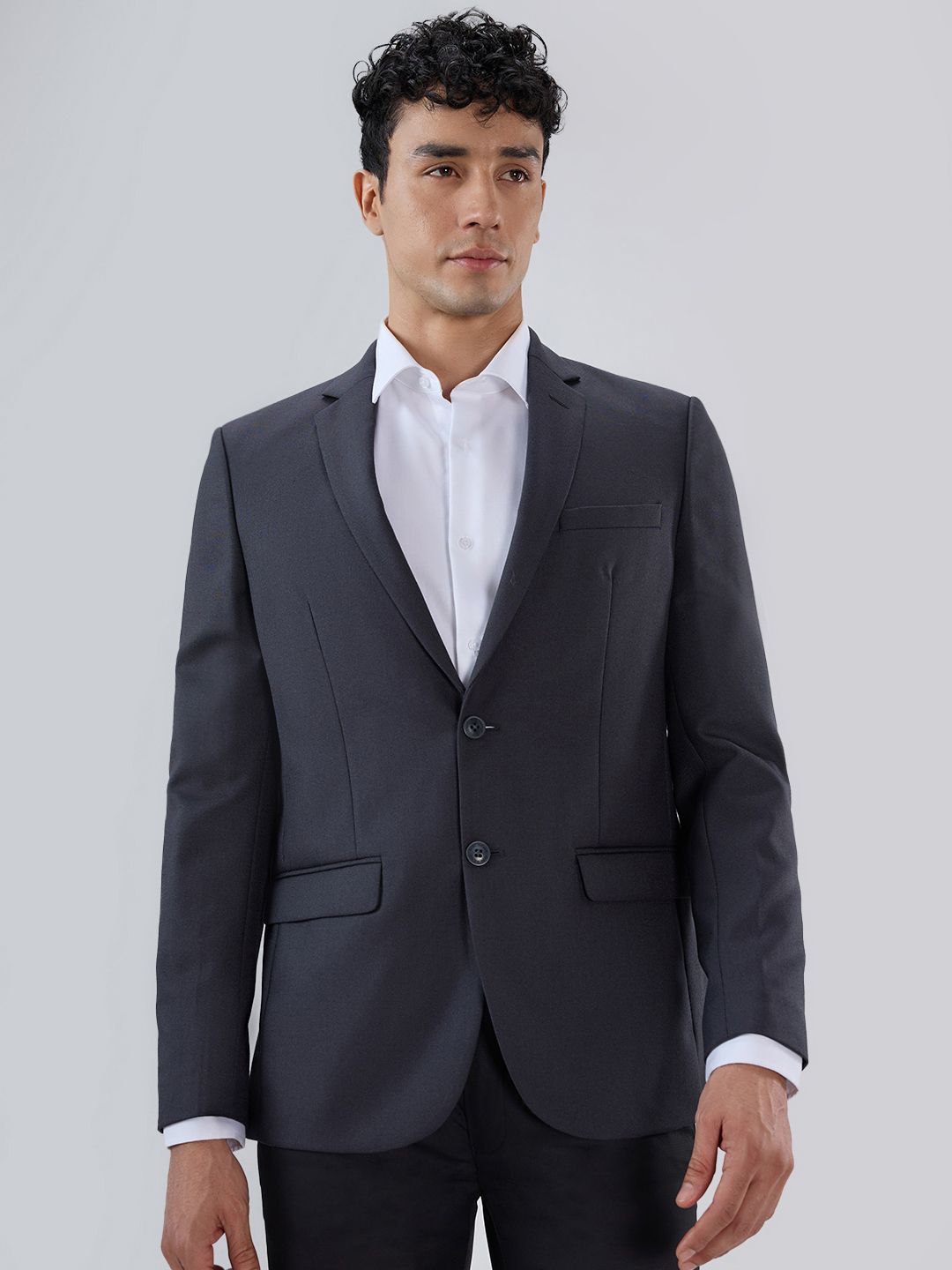 park avenue Men Solid Bandhgala Formal Blazer-picture-32
