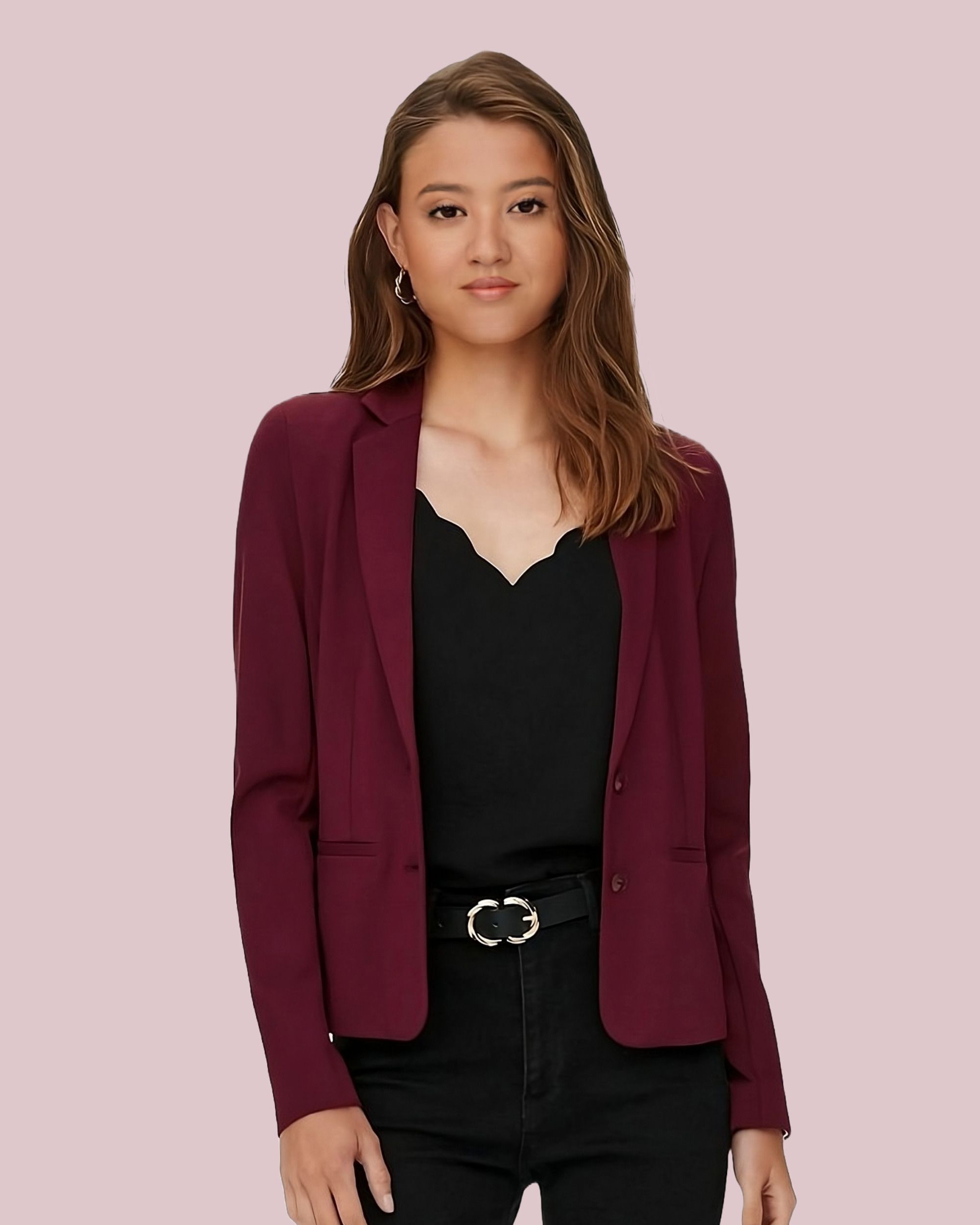 rocksy Women Solid Single Breasted Casual Blazer-picture-22