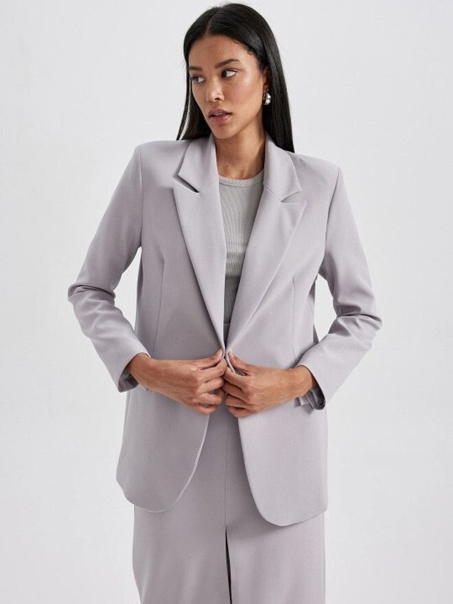 theclassictogs Women Solid Single Breasted Casual Blazer-picture-23