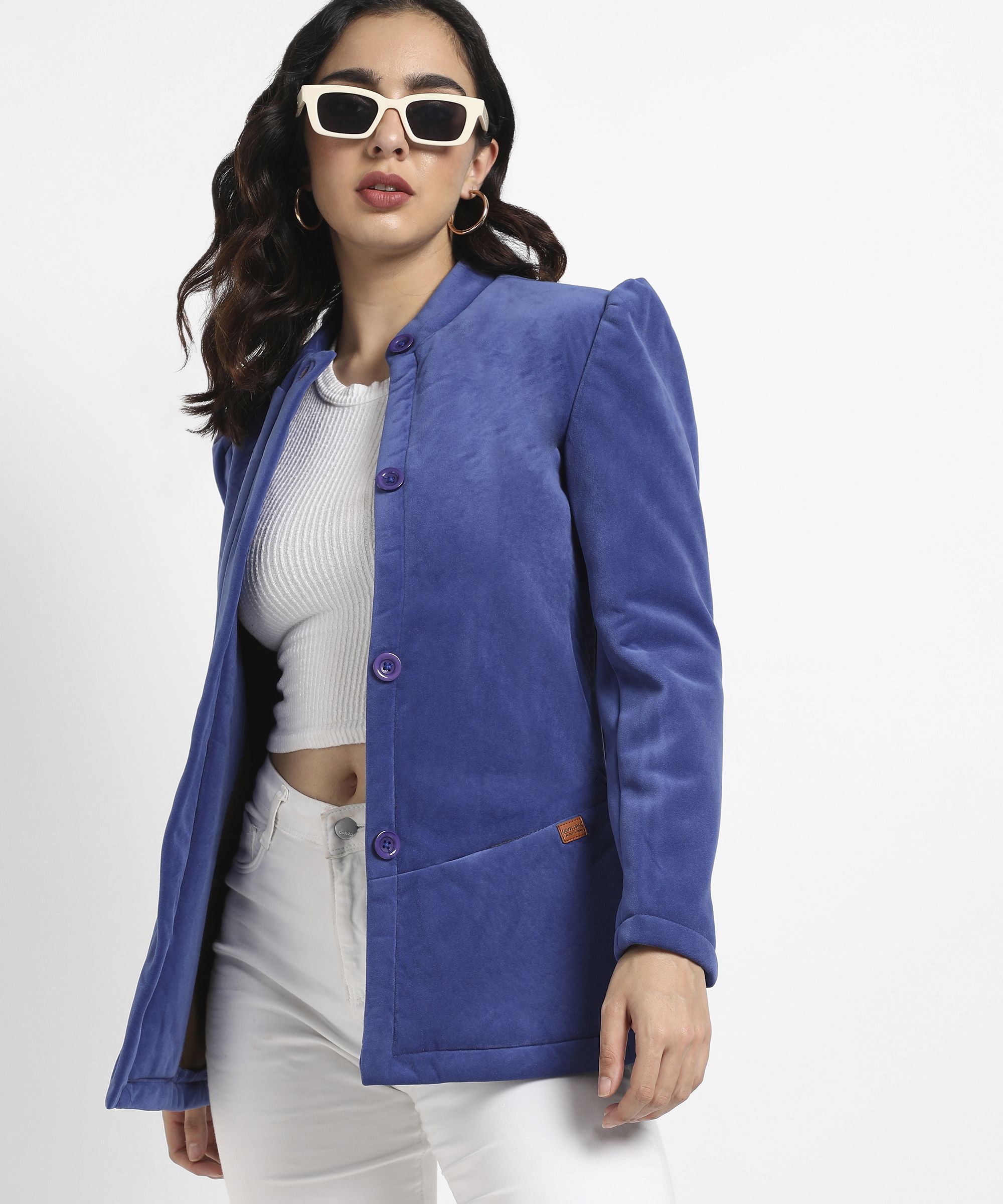 pinacolada Women Solid Single Breasted Casual Blazer-picture-12