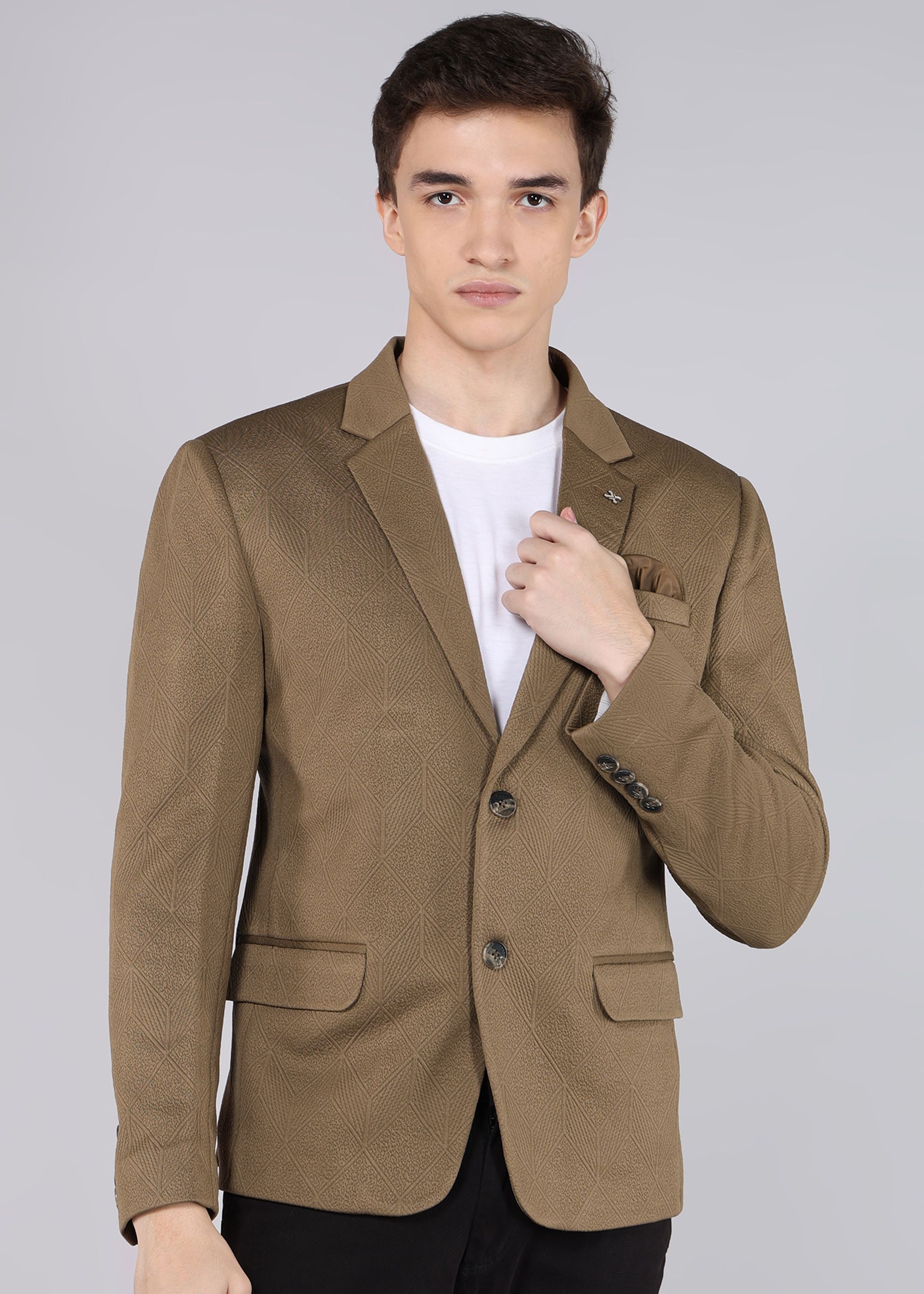 killer Men Solid Single Breasted Casual Blazer-picture-21
