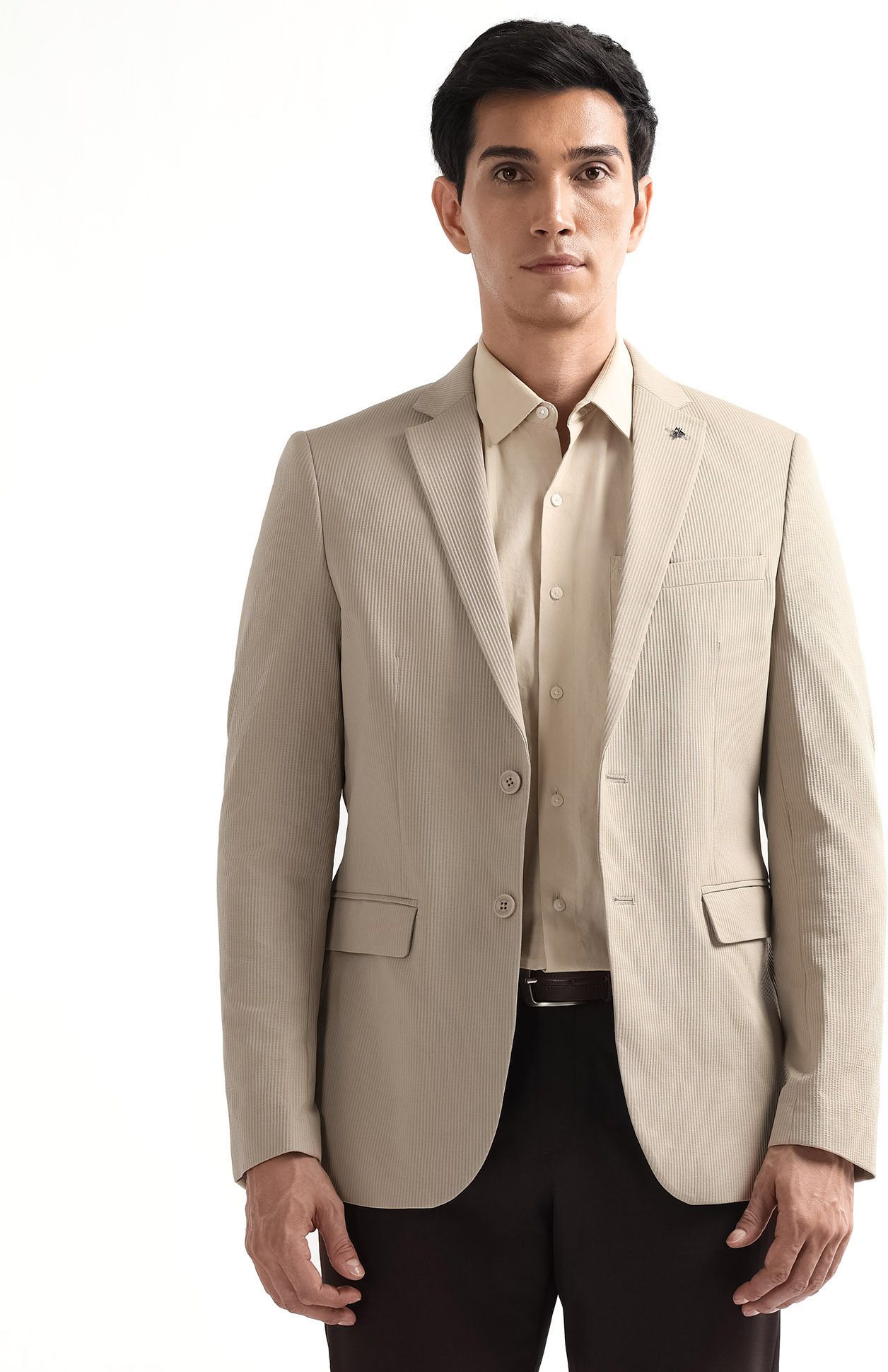 arrow Men Solid Single Breasted Formal Blazer-picture-12