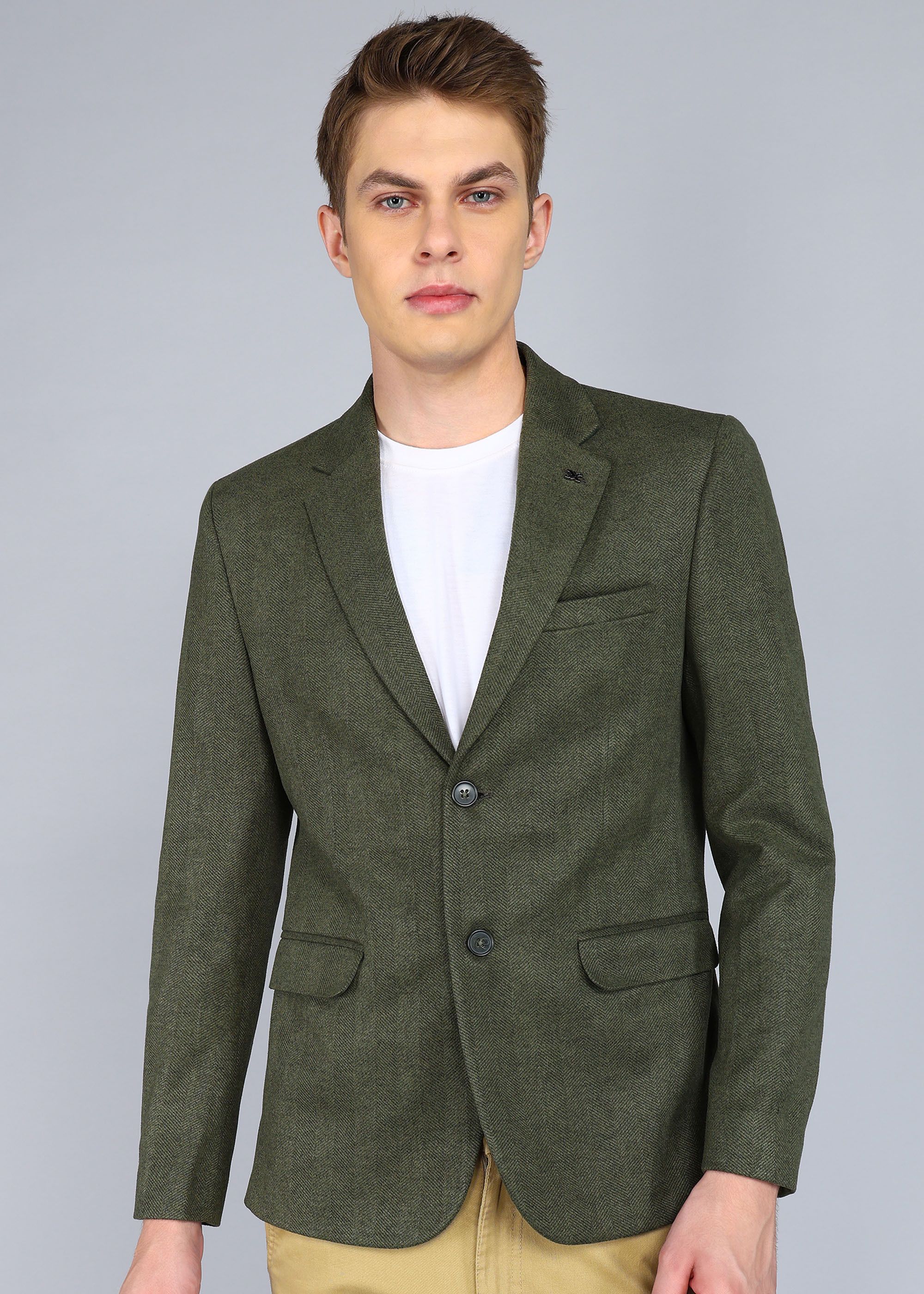killer Men Solid Double Breasted Casual Blazer-picture-34