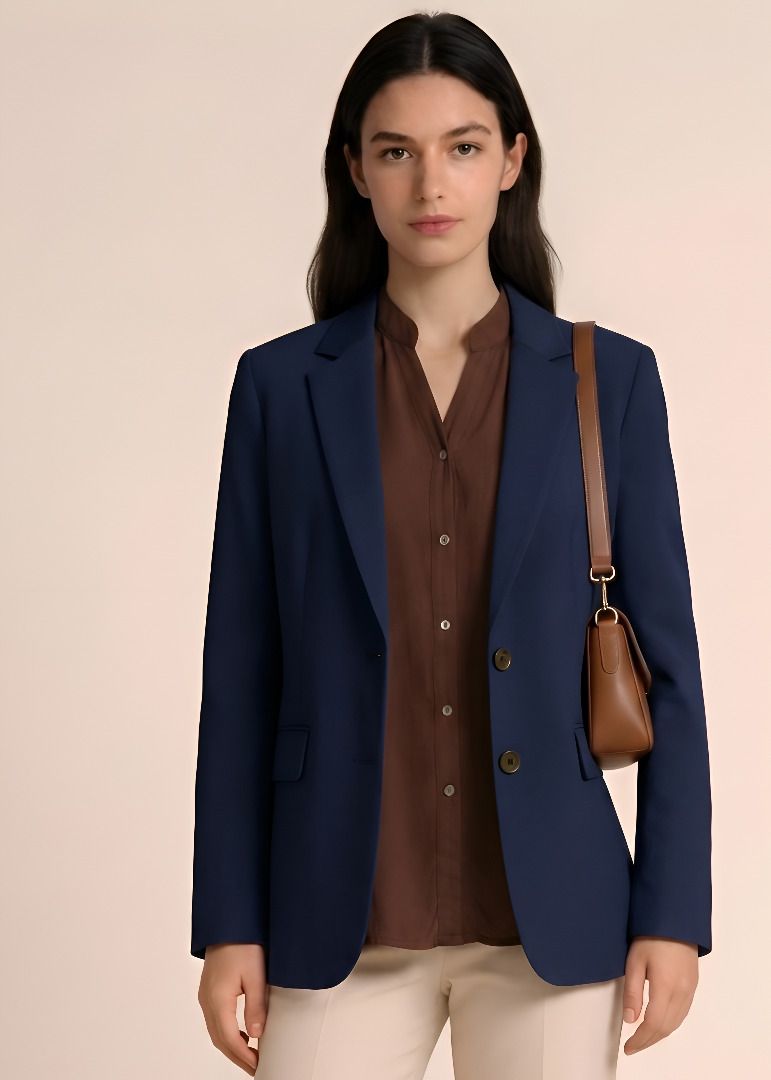 cadmon Women Solid Single Breasted Casual Blazer-picture-38