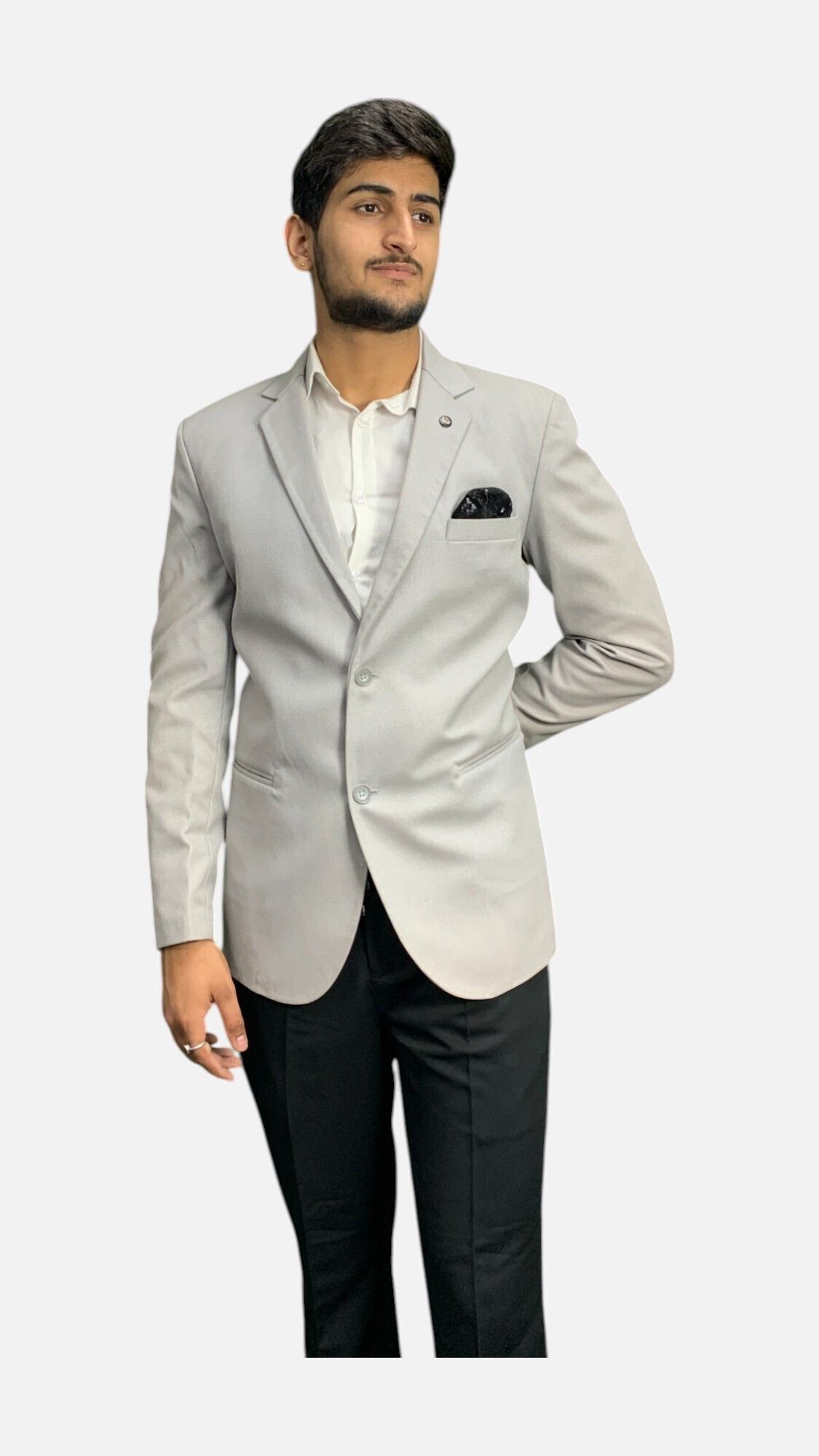 gargian master cut Men Solid Single Breasted Formal, Party Blazer-picture-38