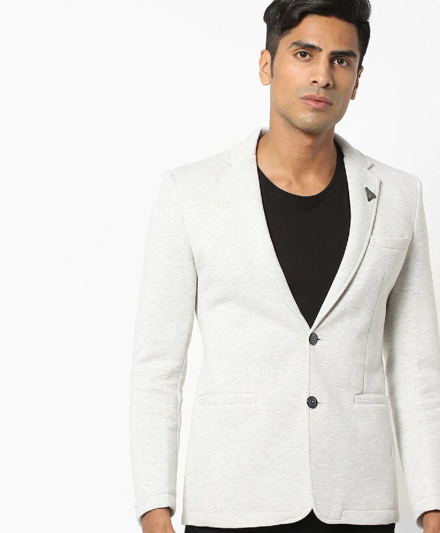 fort collins Men Solid Single Breasted Formal Blazer-picture-11