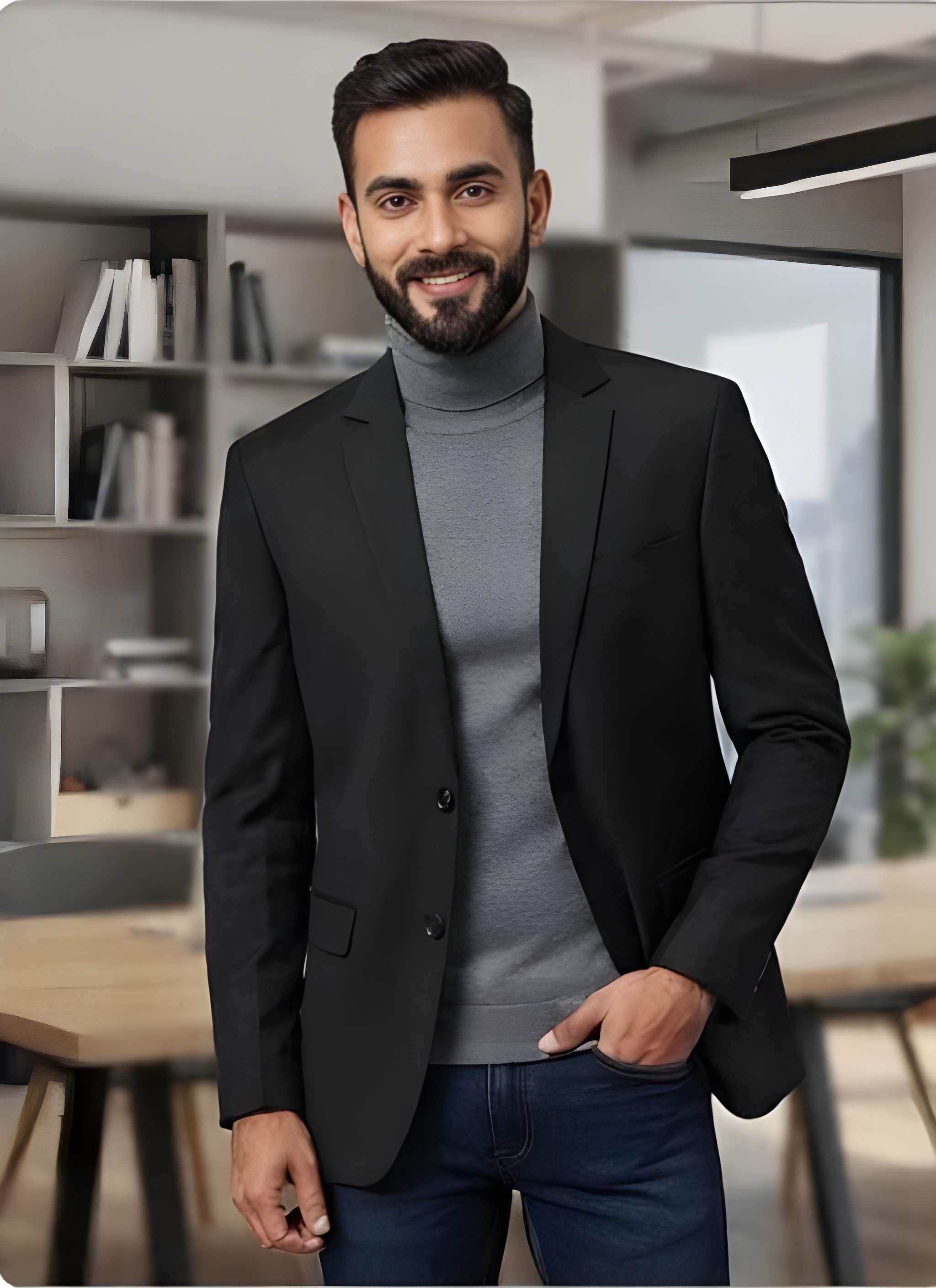 anju clothes Men Solid Single Breasted Casual, Festive Blazer-picture-25