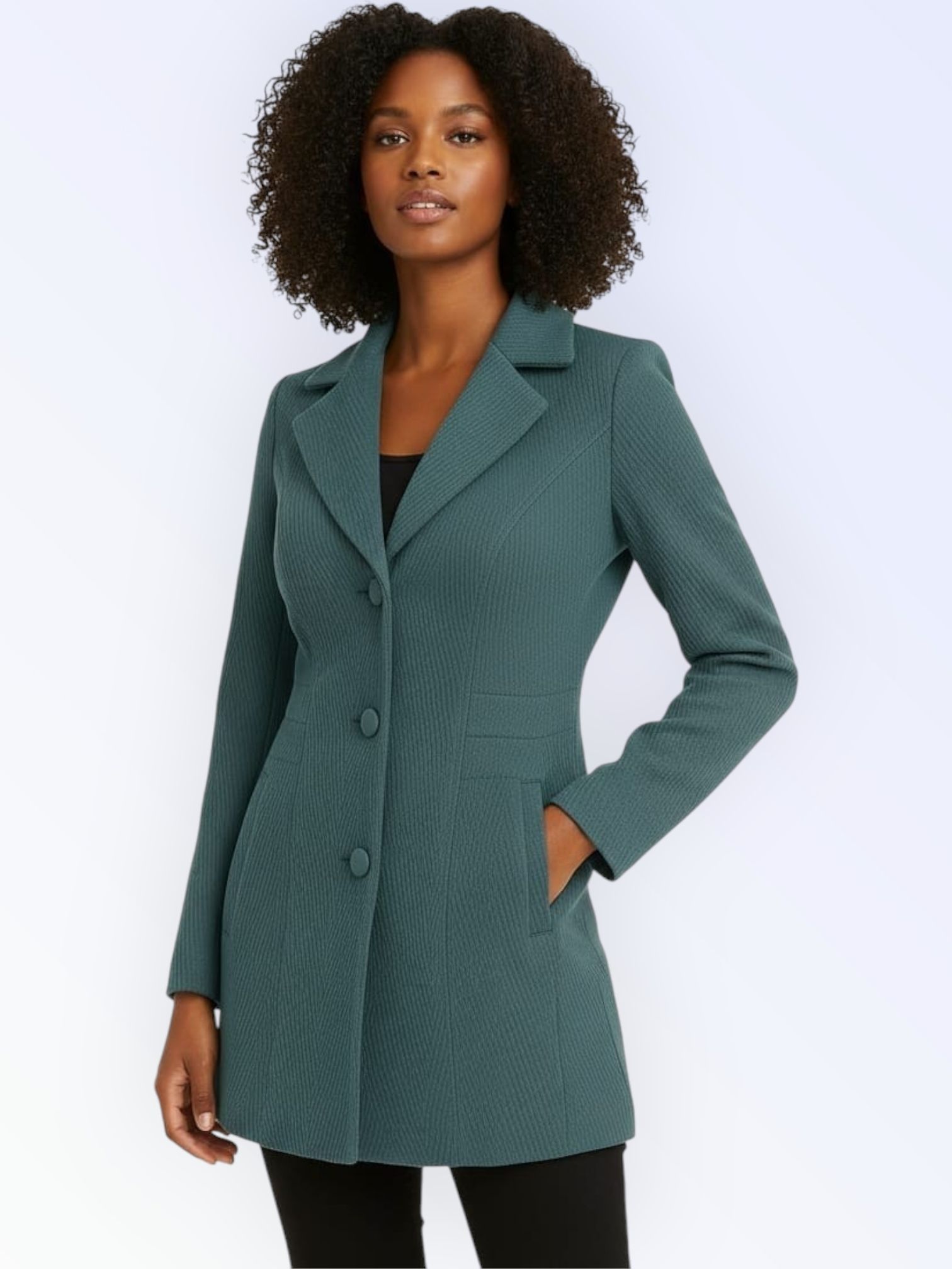 pepzoo Women Solid Double Breasted Casual Blazer-picture-29