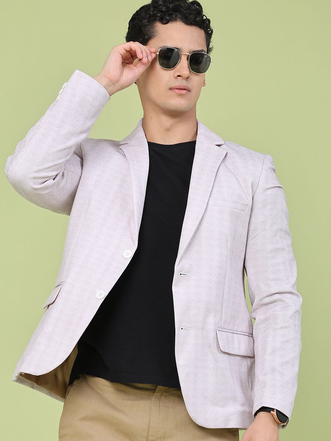 v-mart Men Printed Single Breasted Casual, Formal Blazer-picture-39