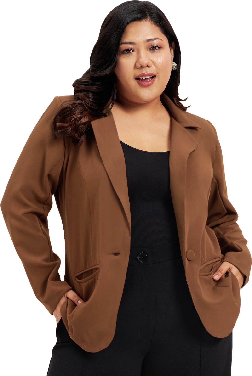 wild u Women Solid Single Breasted Formal Blazer-picture-12
