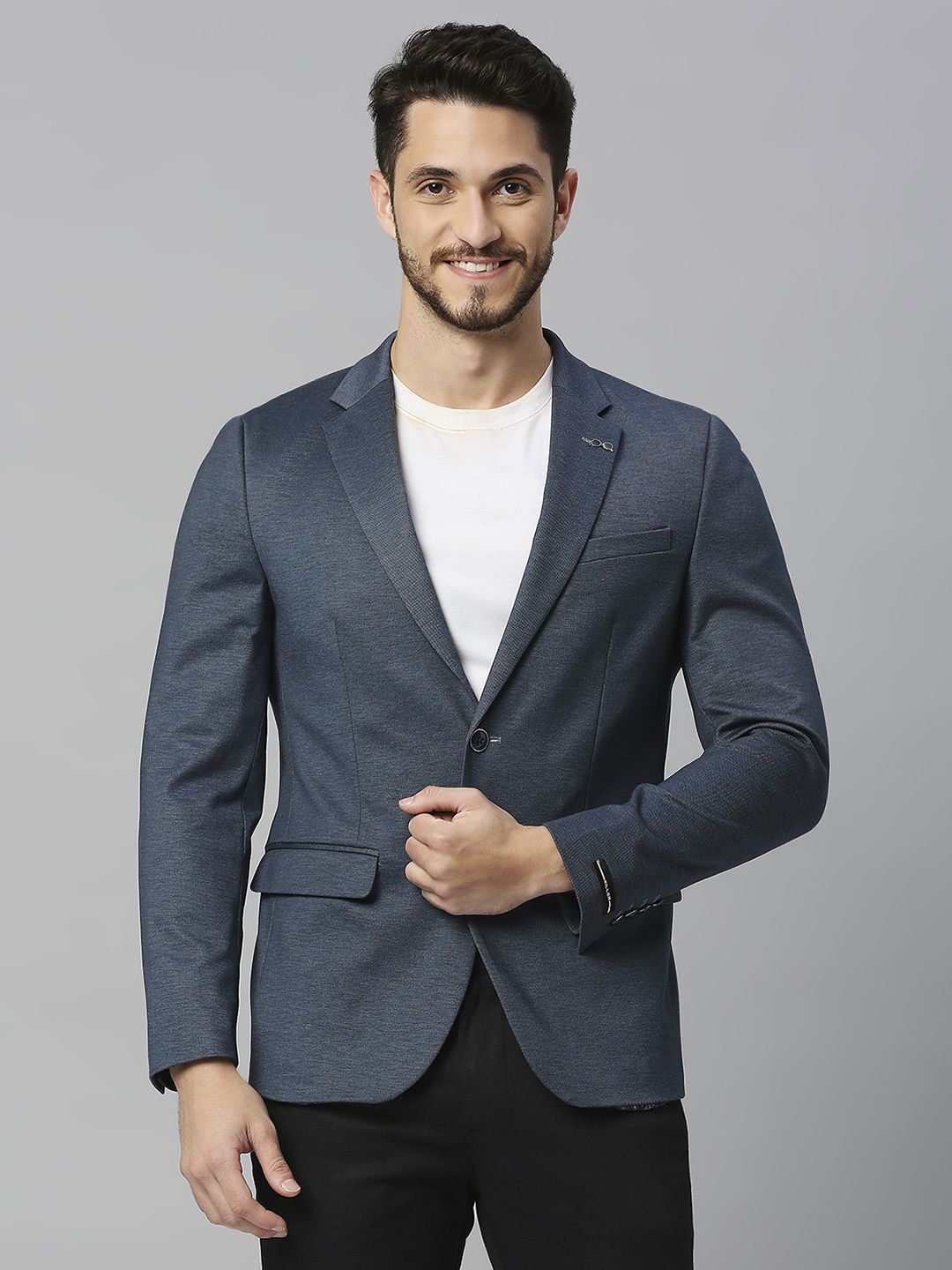 killer Men Solid Single Breasted Casual Blazer-picture-20