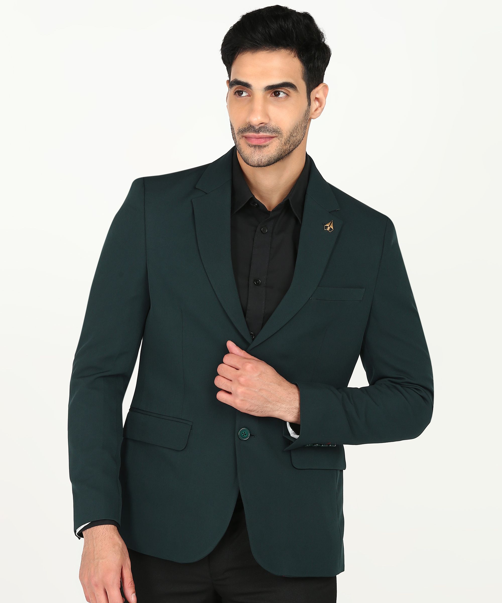 killer Men Solid Single Breasted Casual Blazer-picture-10