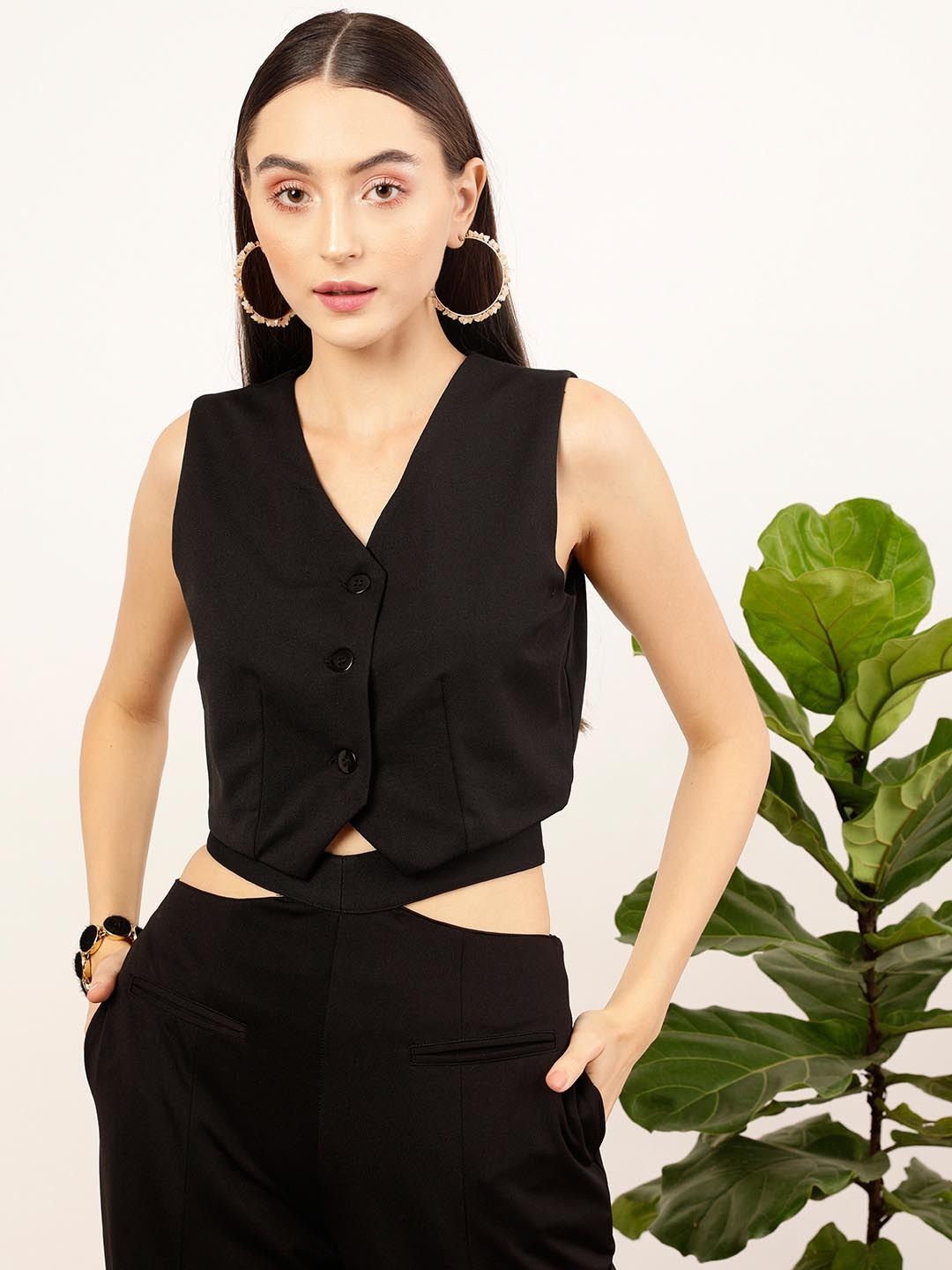 street9 Women Self Design Single Breasted Casual Blazer-picture-12