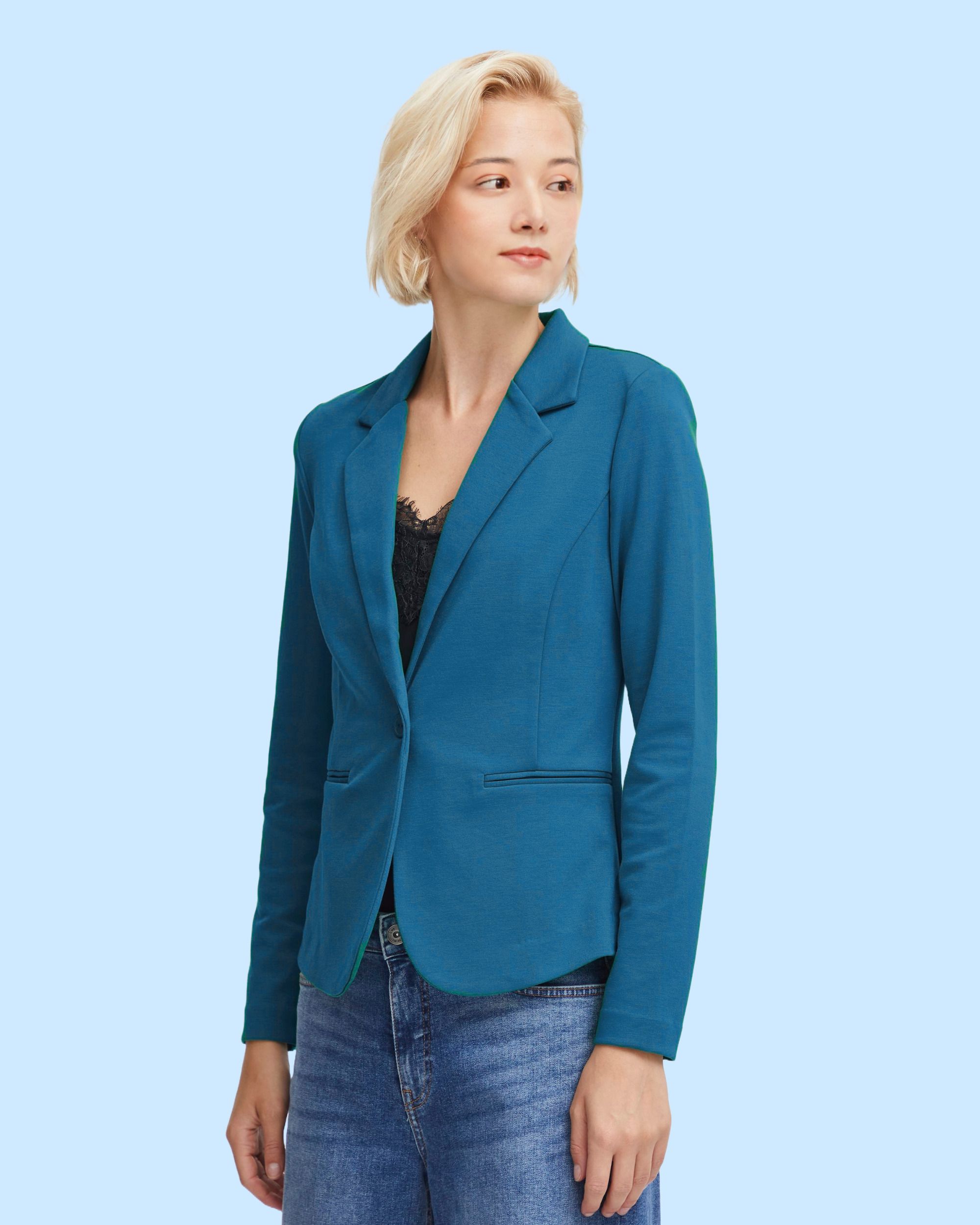 rocksy Women Solid Single Breasted Formal Blazer-picture-26