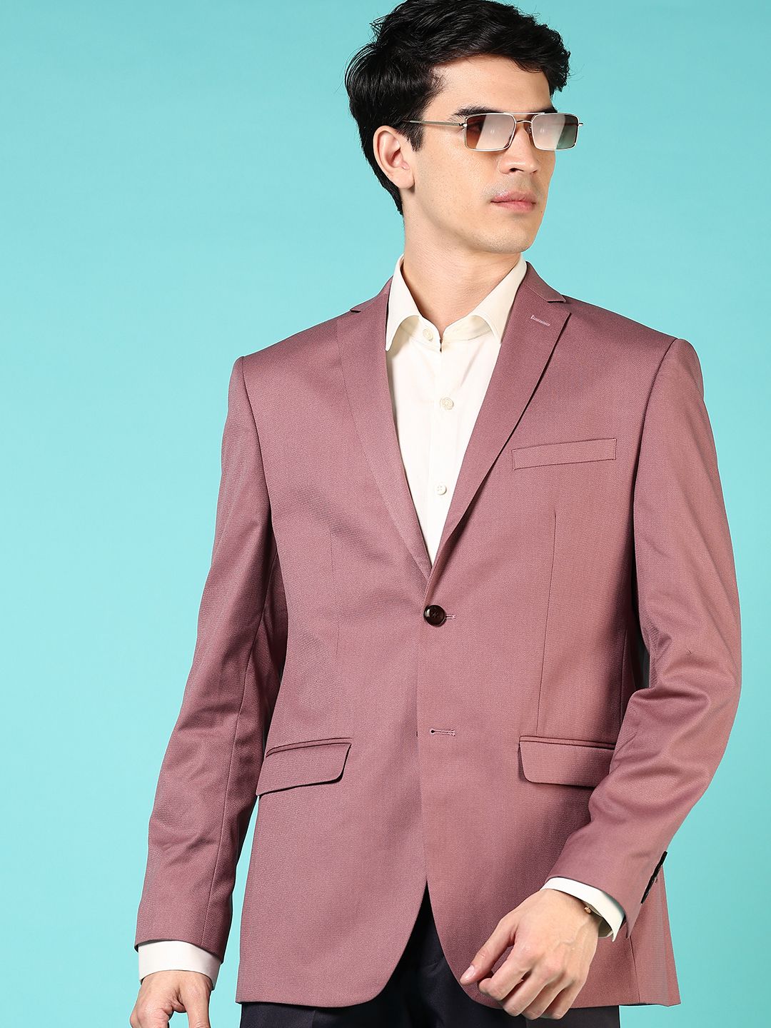 v-mart Men Solid Single Breasted Casual Blazer-picture-10