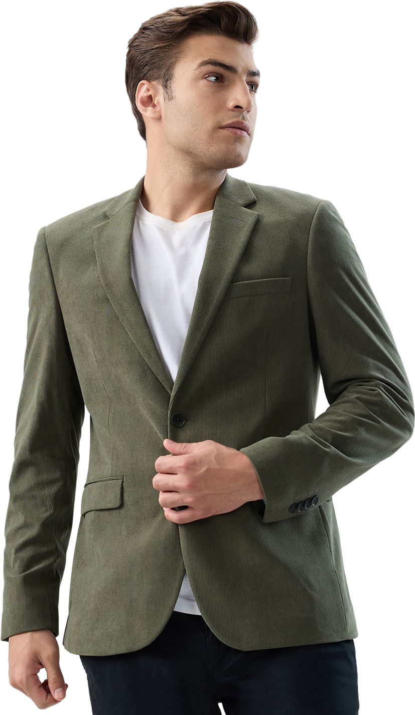 raymond Men Solid Single Breasted Formal Blazer-picture-15