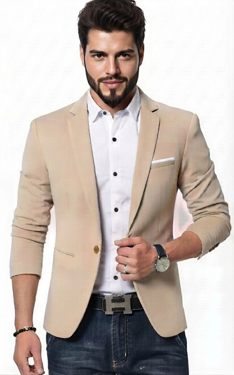 darbar in Men Solid Single Breasted Casual, Formal, Festive & Wedding, Party Blazer-picture-34