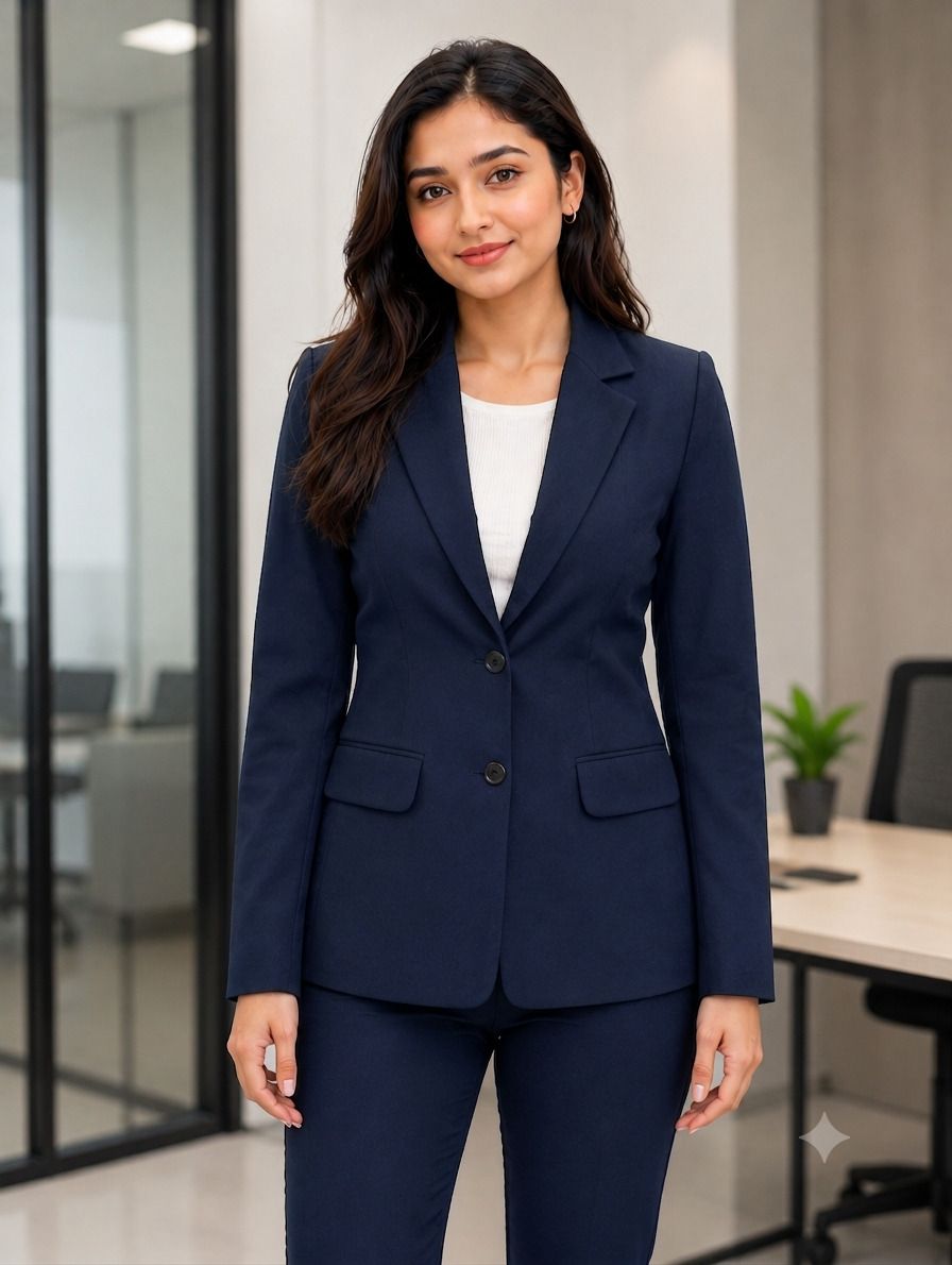 sbg Women Solid Single Breasted Casual, Formal Blazer-picture-45