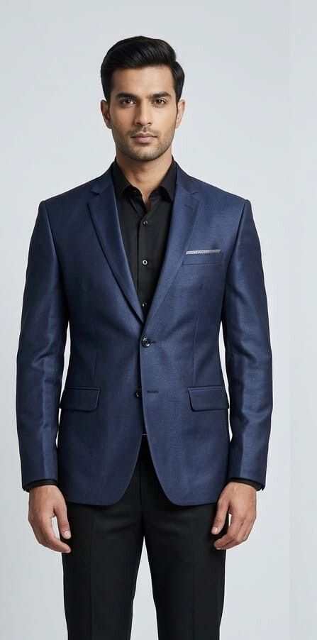 asthetic Men Solid Single Breasted Party, Festive, Formal, Wedding, Casual Blazer-picture-17