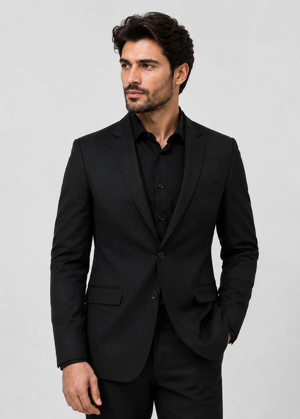 akki collection Men Solid Single Breasted Casual Blazer-picture-40