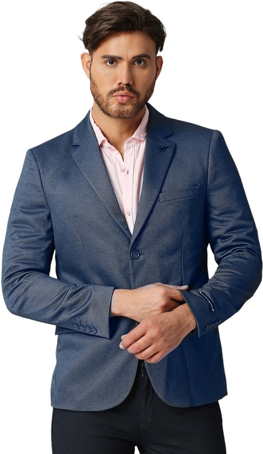 killer Men Solid Double Breasted Casual Blazer-picture-21