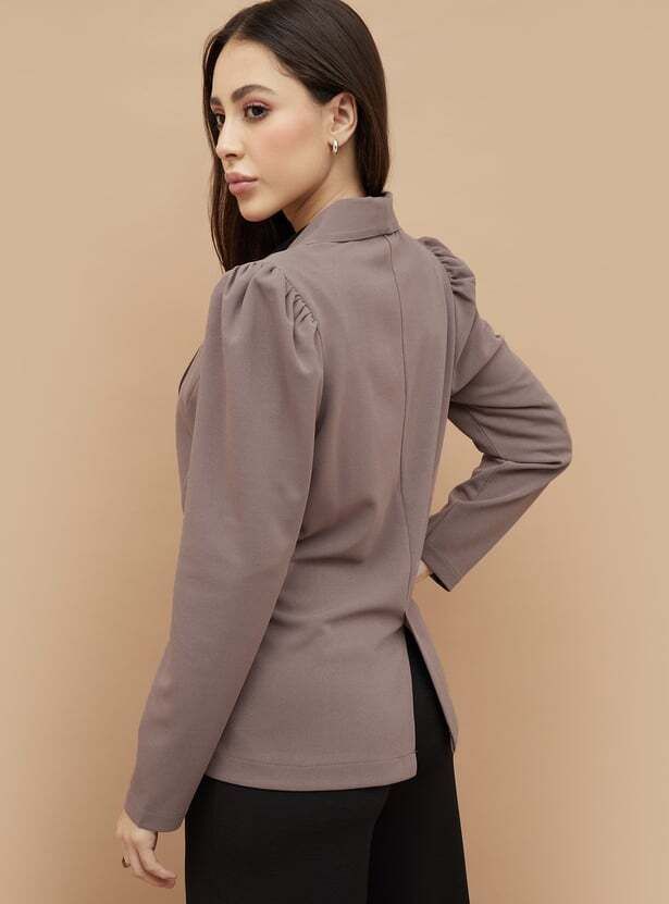 code by lifestyle Women Solid Single Breasted Casual Blazer-picture-43