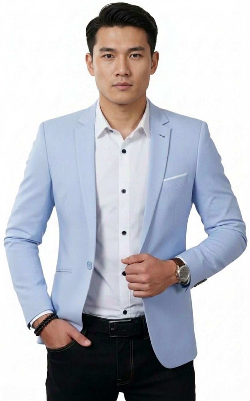 humjoli mens wear Men Solid Single Breasted Casual, Formal, Festive & Wedding, Party Blazer-picture-39