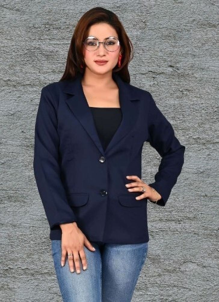 bluewears Women Solid Single Breasted Casual, Formal, Party, Festive & Wedding Blazer-picture-16