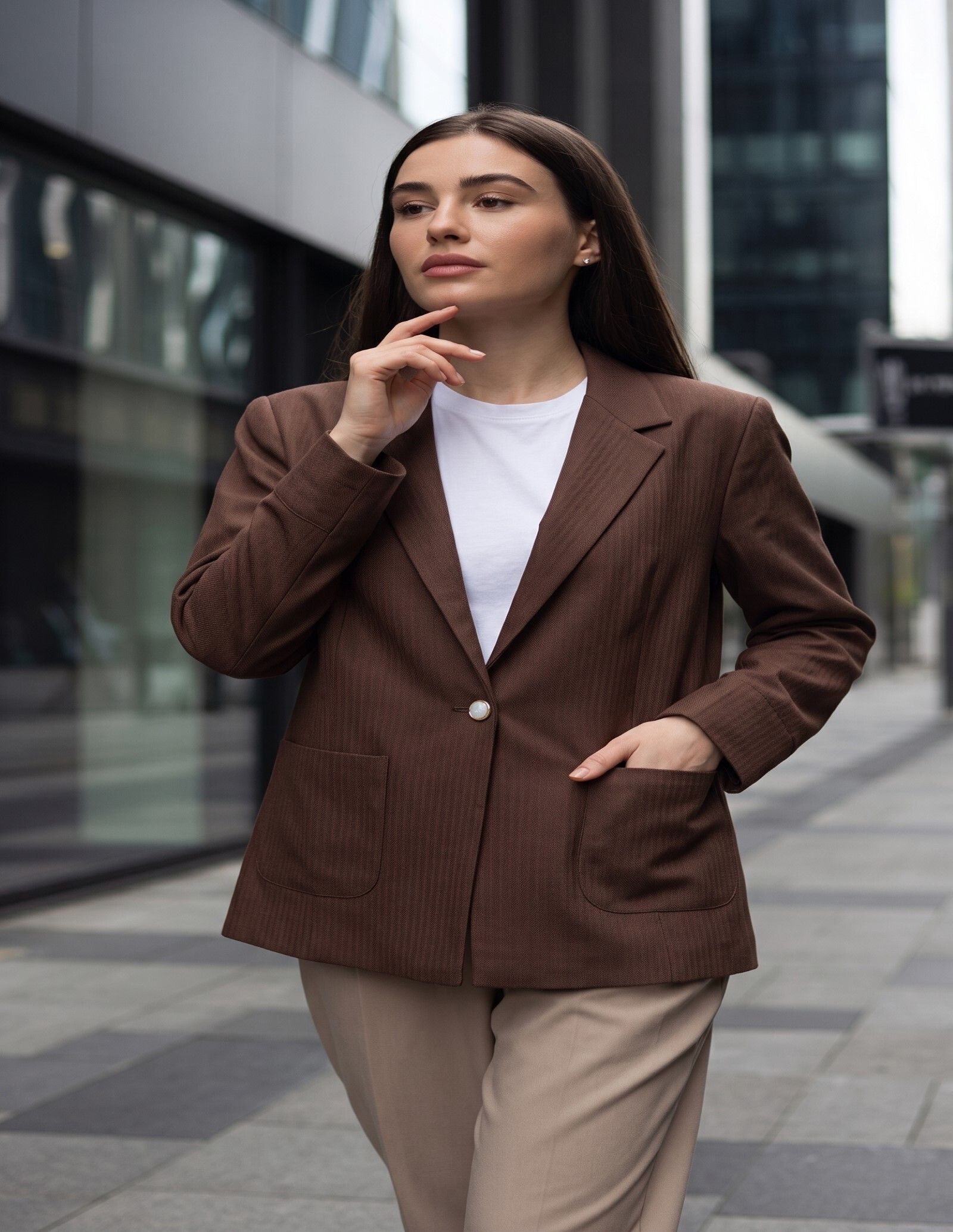 perfect productions Women Solid Single Breasted Casual Blazer-picture-31