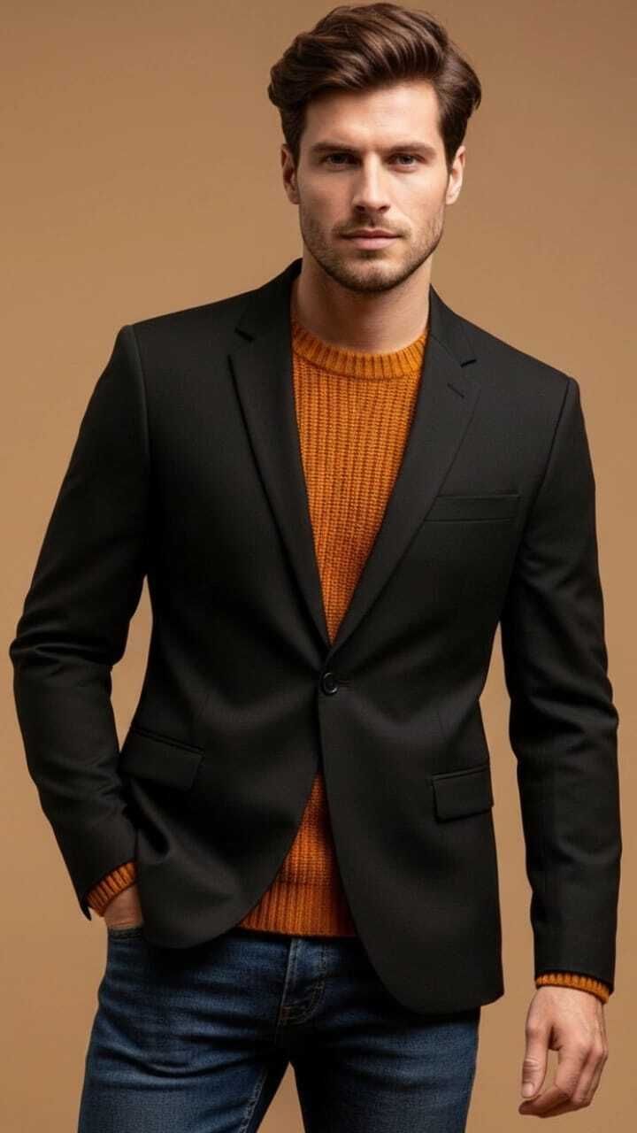 purever india Men Solid Single Breasted Casual Blazer-picture-14