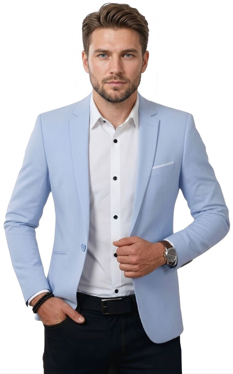 humjoli mens wear Men Solid Single Breasted Casual, Formal, Party, Festive & Wedding Blazer-picture-14