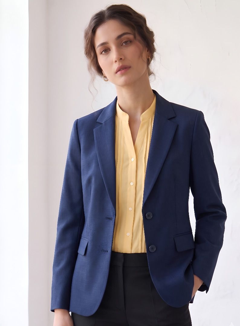 purever india Women Solid Single Breasted Casual Blazer-picture-31