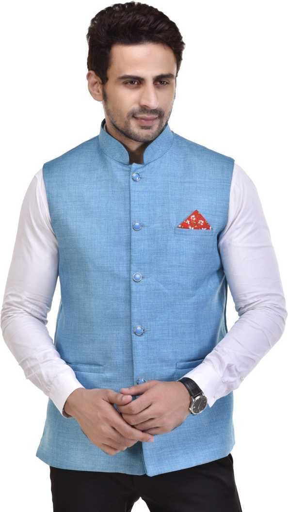 qitty Men Solid Single Breasted Festive & Wedding Blazer-picture-17