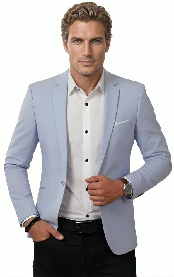 humjoli mens wear Men Solid Single Breasted Casual, Formal, Party, Festive & Wedding Blazer-picture-11