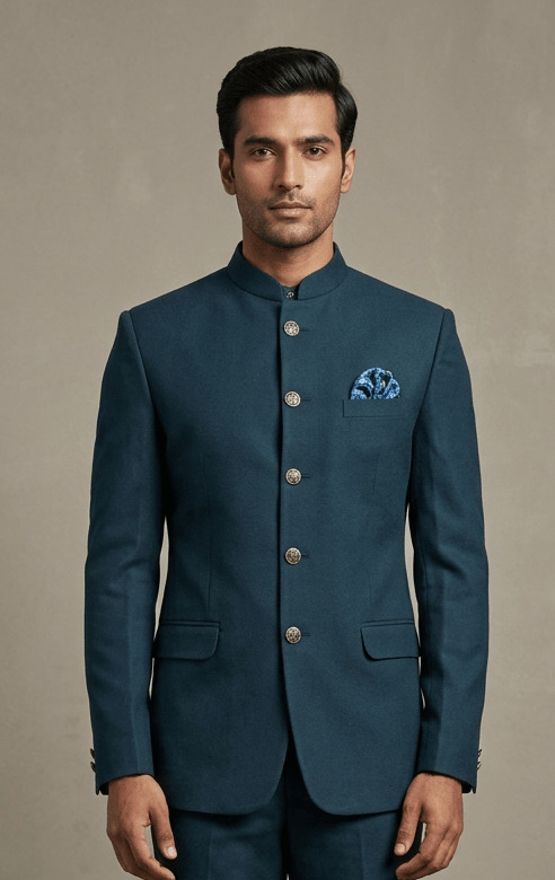 asthetic Men Woven, Self Design Bandhgala Party, Festive, Formal, Wedding, Casual Blazer-picture-12