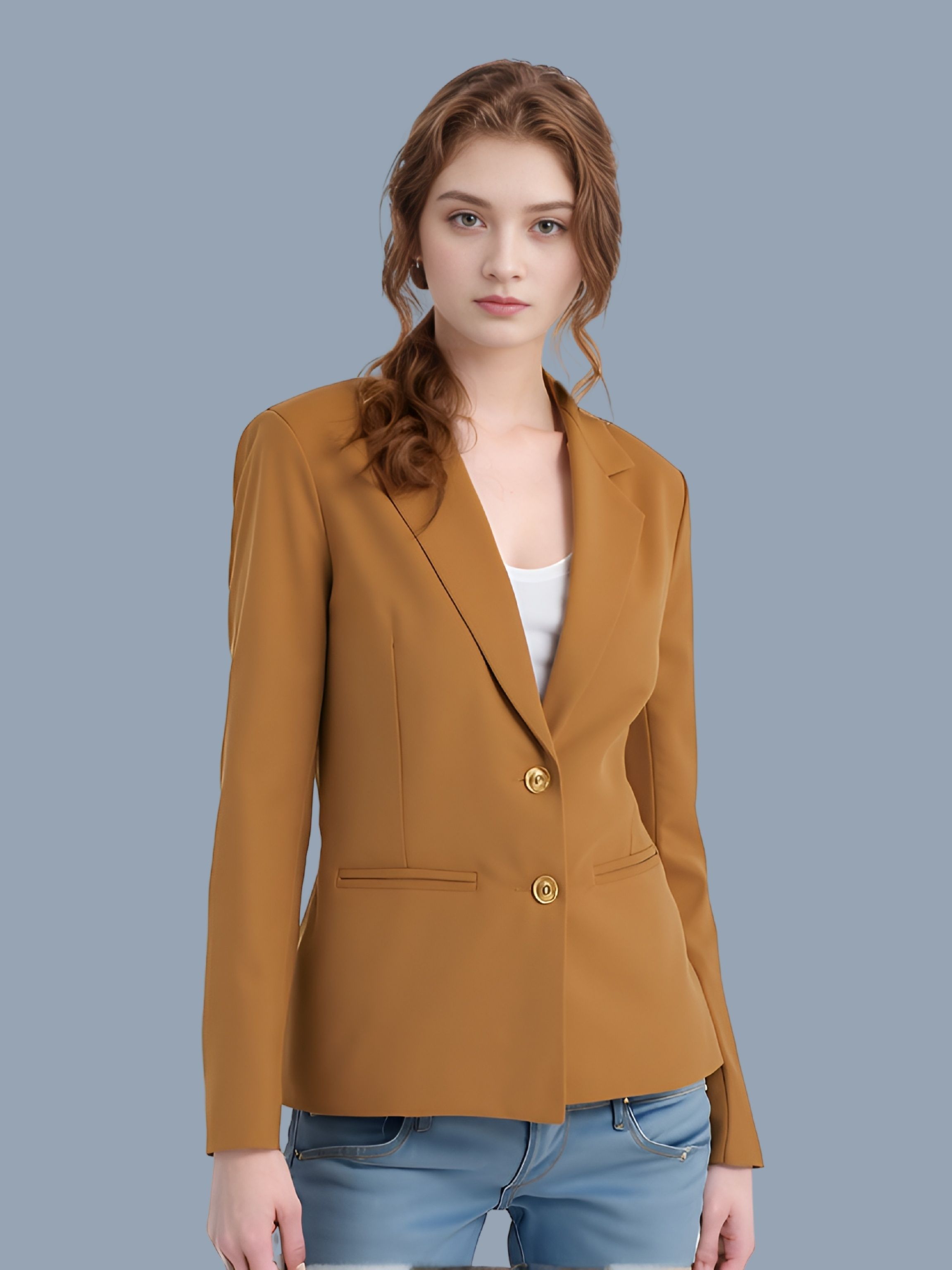 rocksy Women Solid Single Breasted Casual Blazer-picture-30