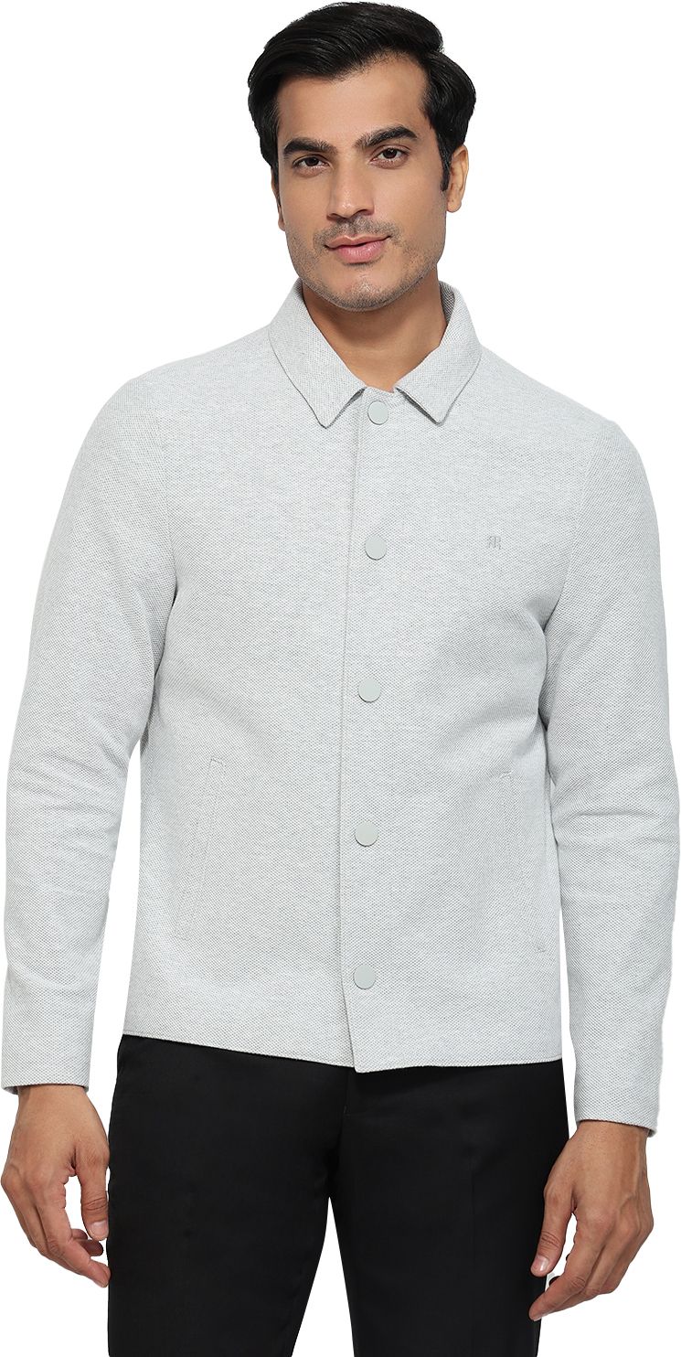 raymond Men Self Design Single Breasted Formal Blazer-picture-15