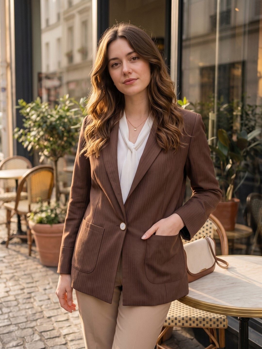 new-18 Women Solid Single Breasted Casual Blazer-picture-21