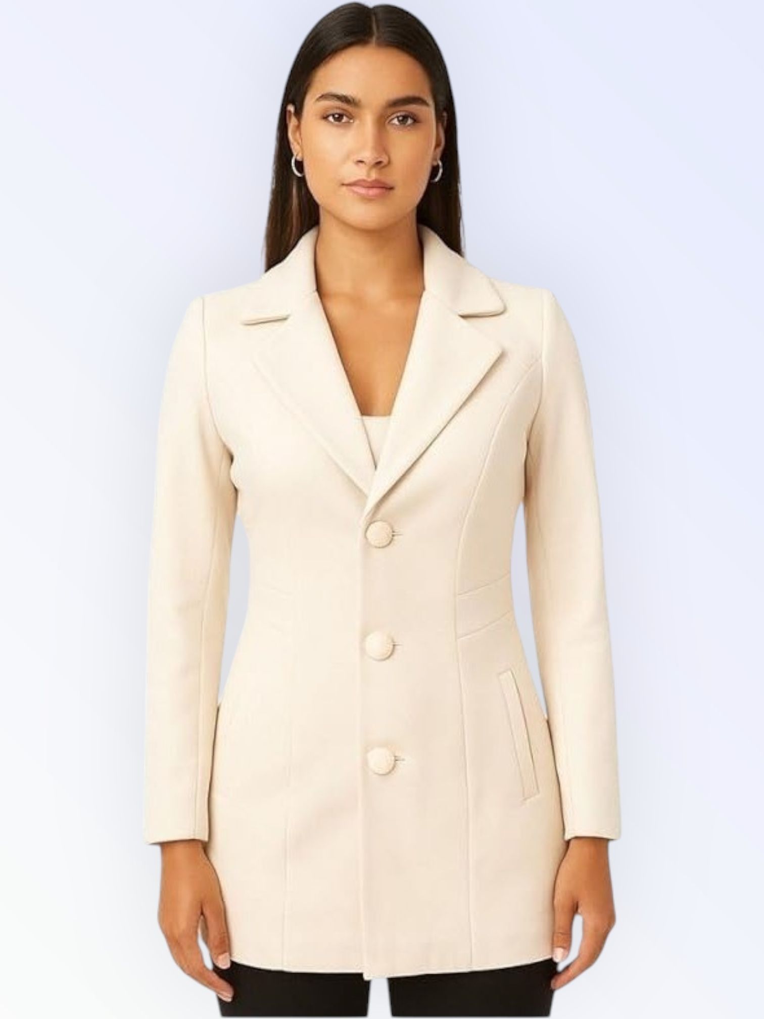 pepzoo Women Solid Double Breasted Casual Blazer-picture-22