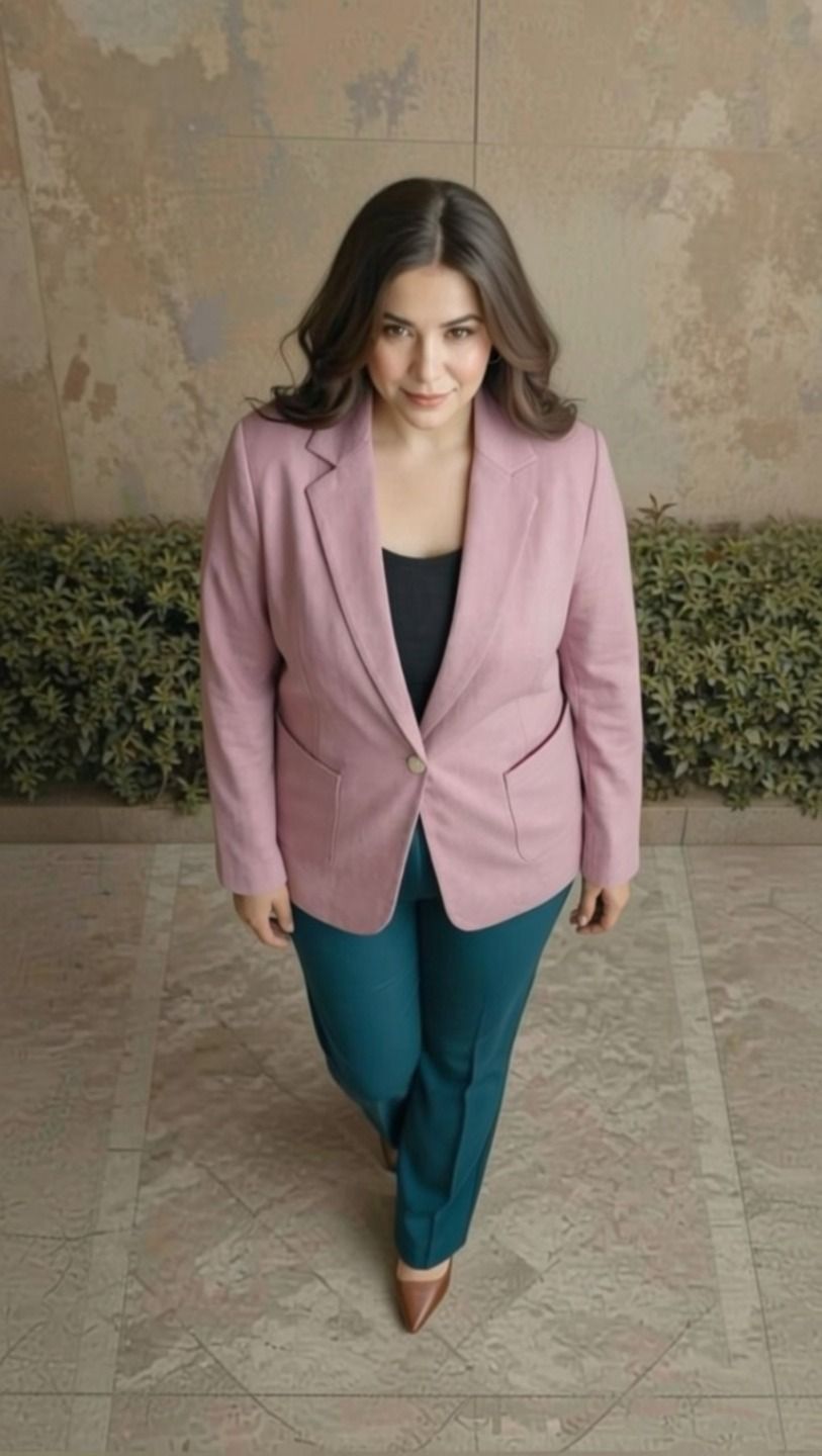 tinz Women Solid Single Breasted Formal Blazer-picture-15