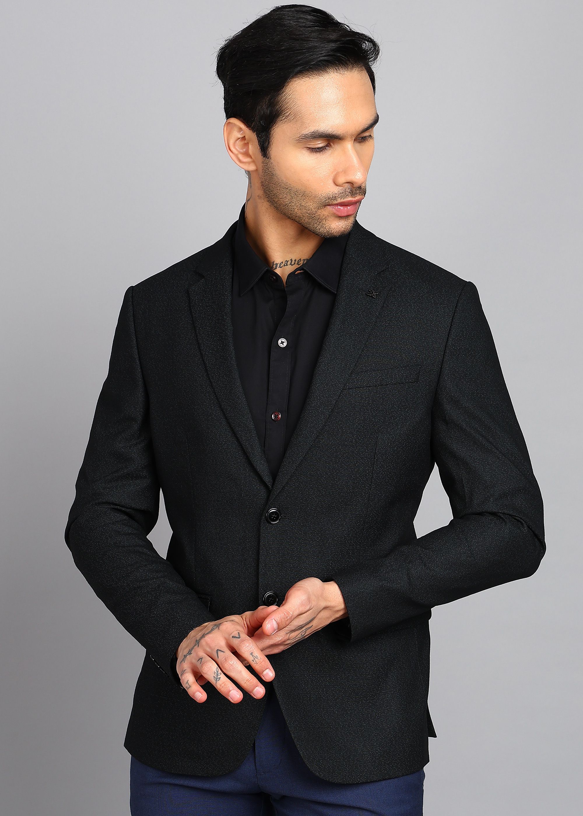 killer Men Solid Single Breasted Casual Blazer-picture-26