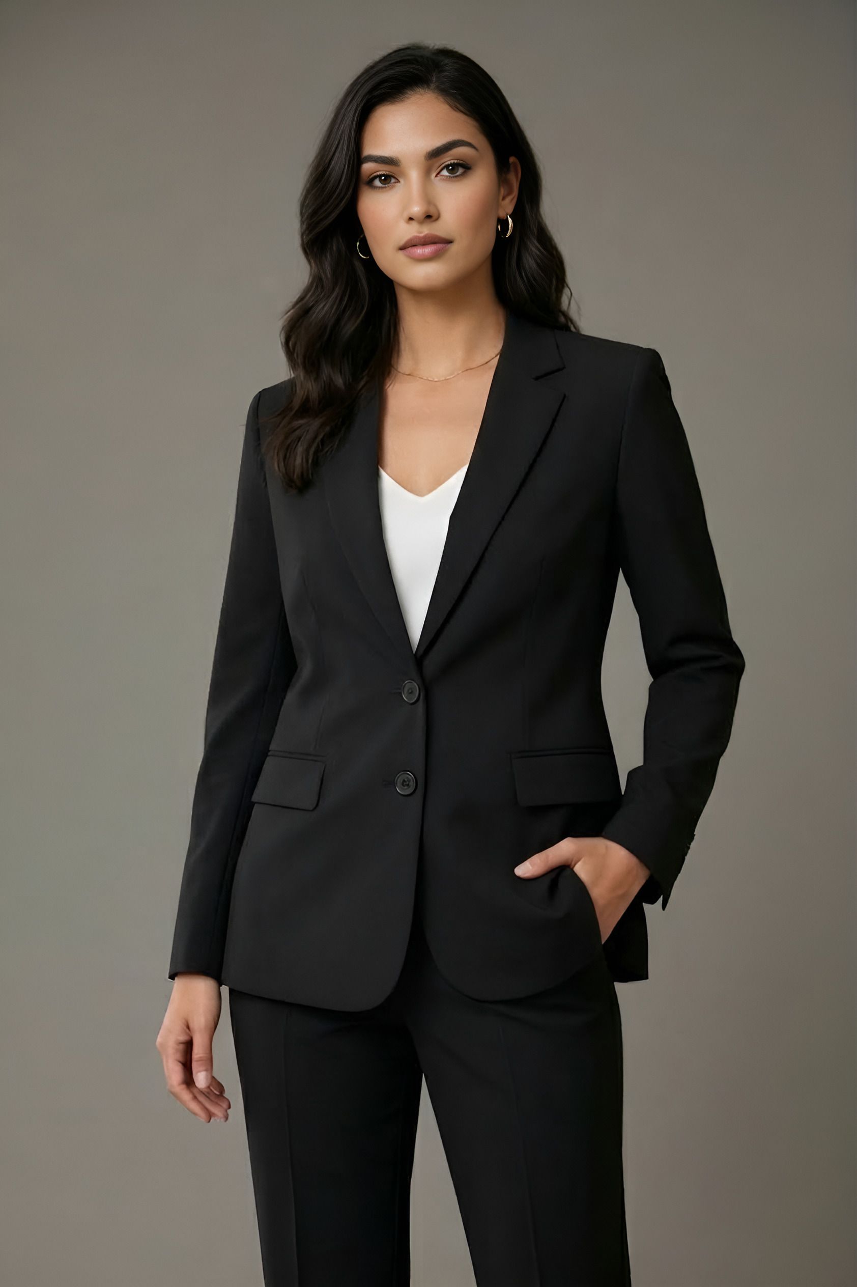 tinz Women Solid Single Breasted Casual Blazer-picture-29