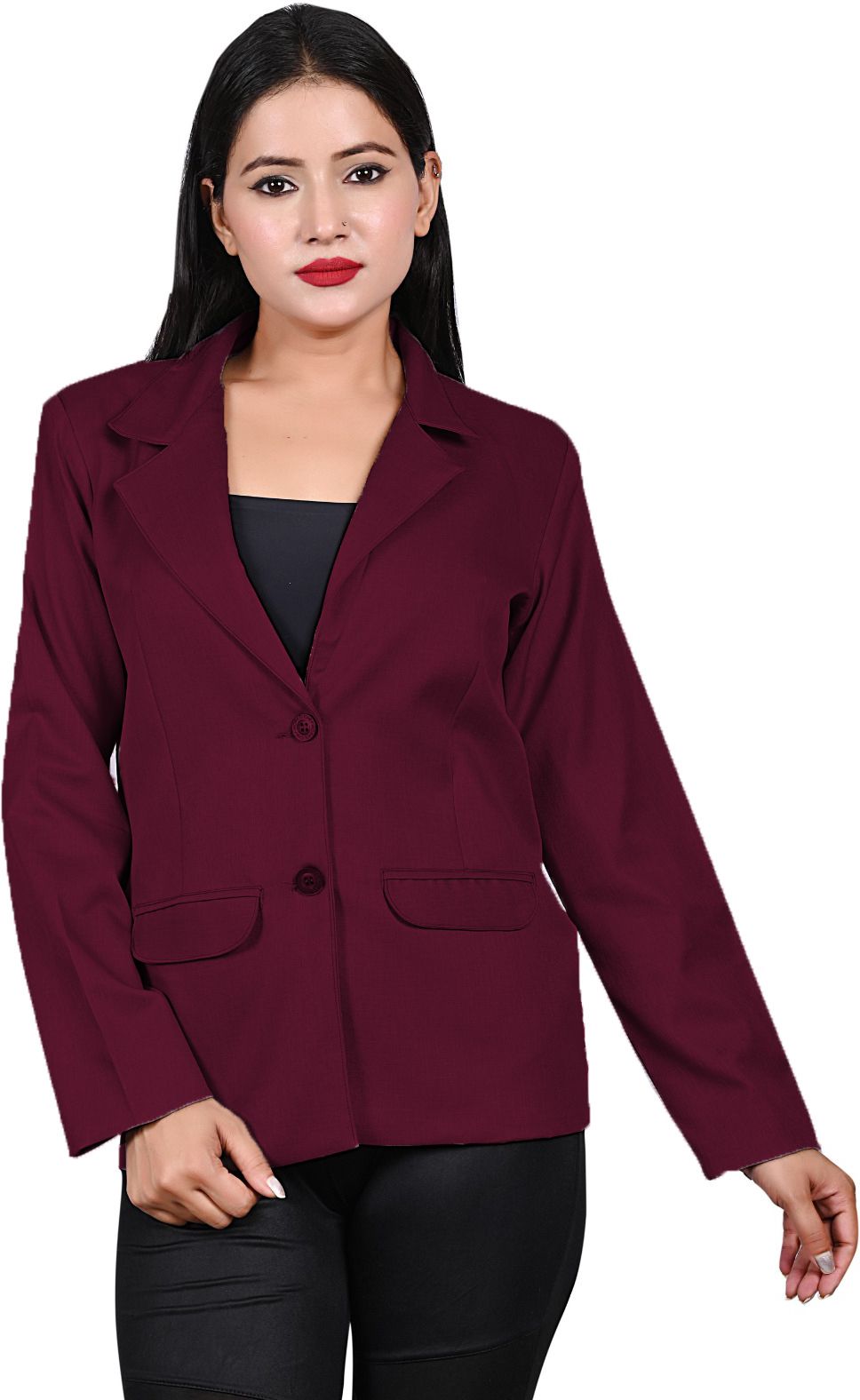 naida Women Solid, Self Design Single Breasted Casual, Festive, Formal, Party, Sports, Wedding, Lounge Wear Blazer-picture-10