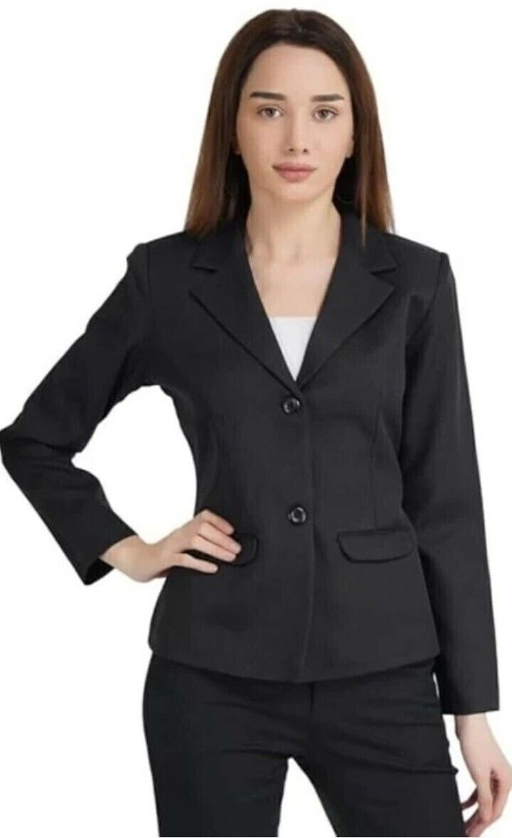 Women Solid Single Breasted Casual Blazer-image-29