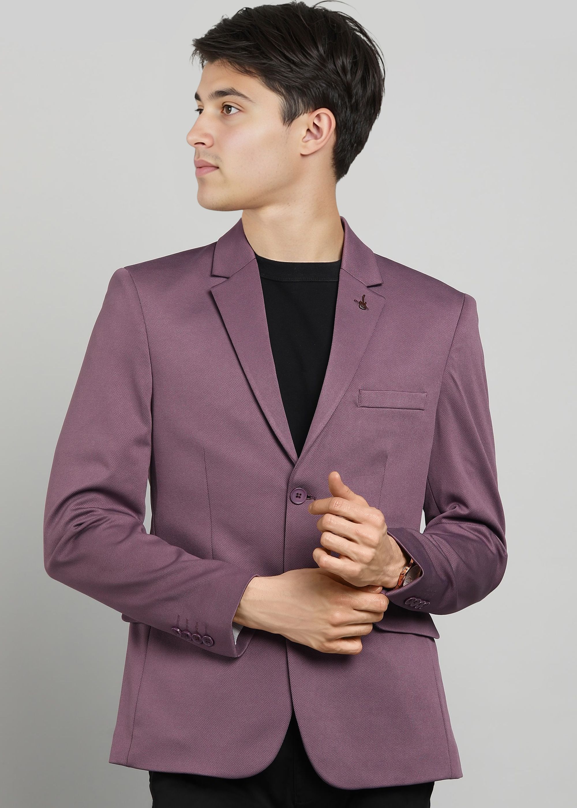 killer Men Solid Single Breasted Casual Blazer-picture-38