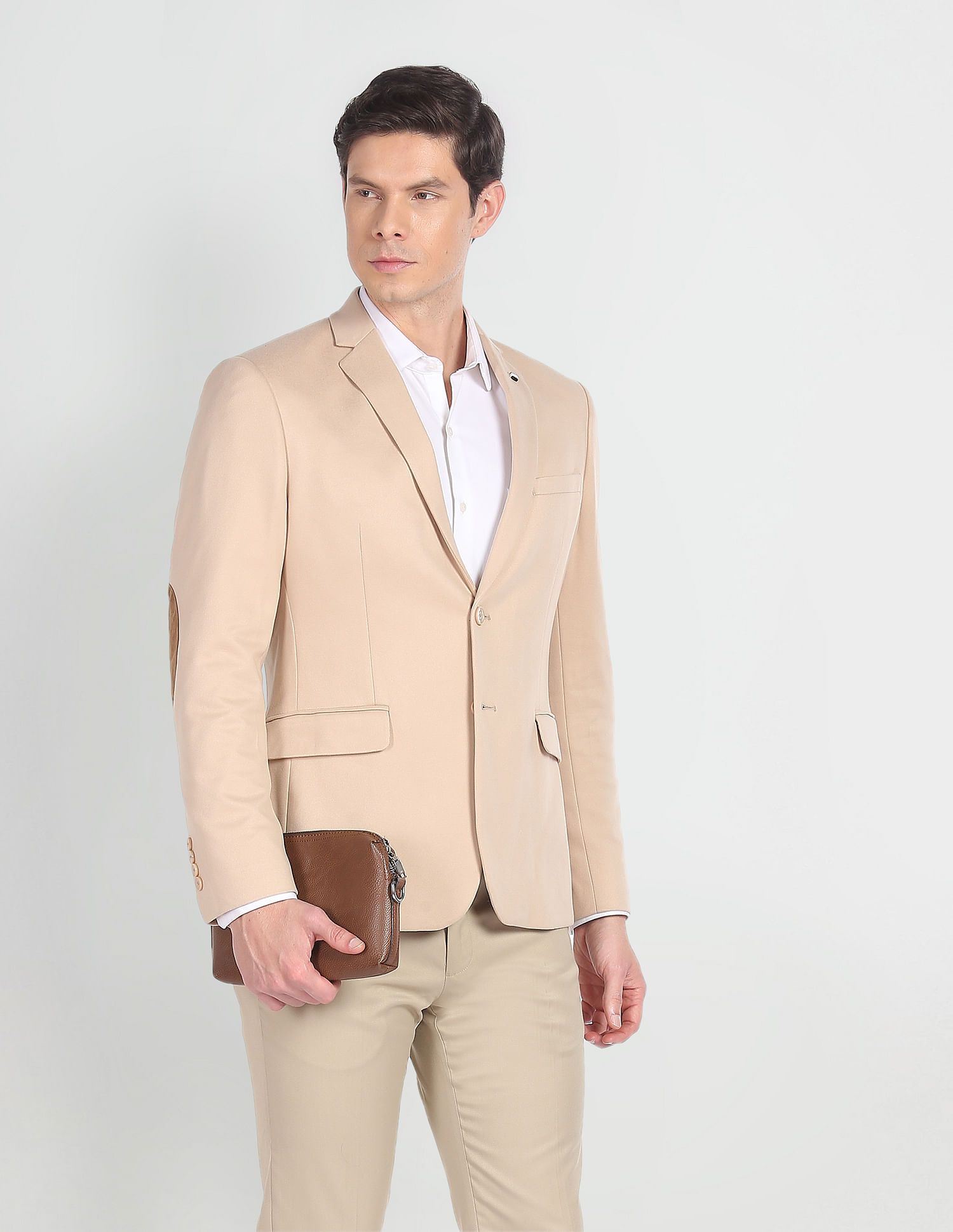 arrow Men Solid Single Breasted Formal Blazer-picture-20
